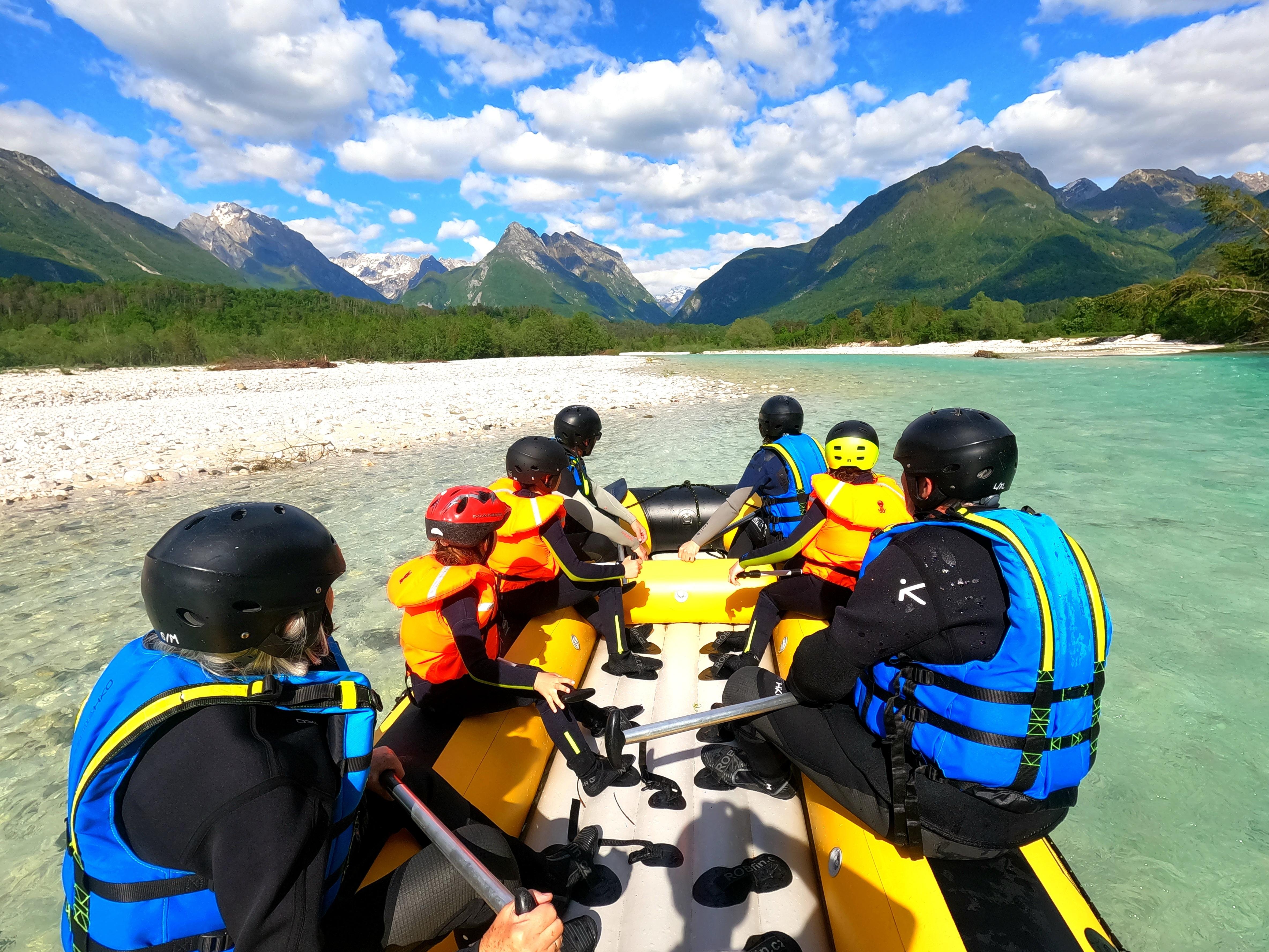 Bovec: Family Rafting on Soča River from 4years +FREE photos — Soča River and Julian Alps scenery (4)