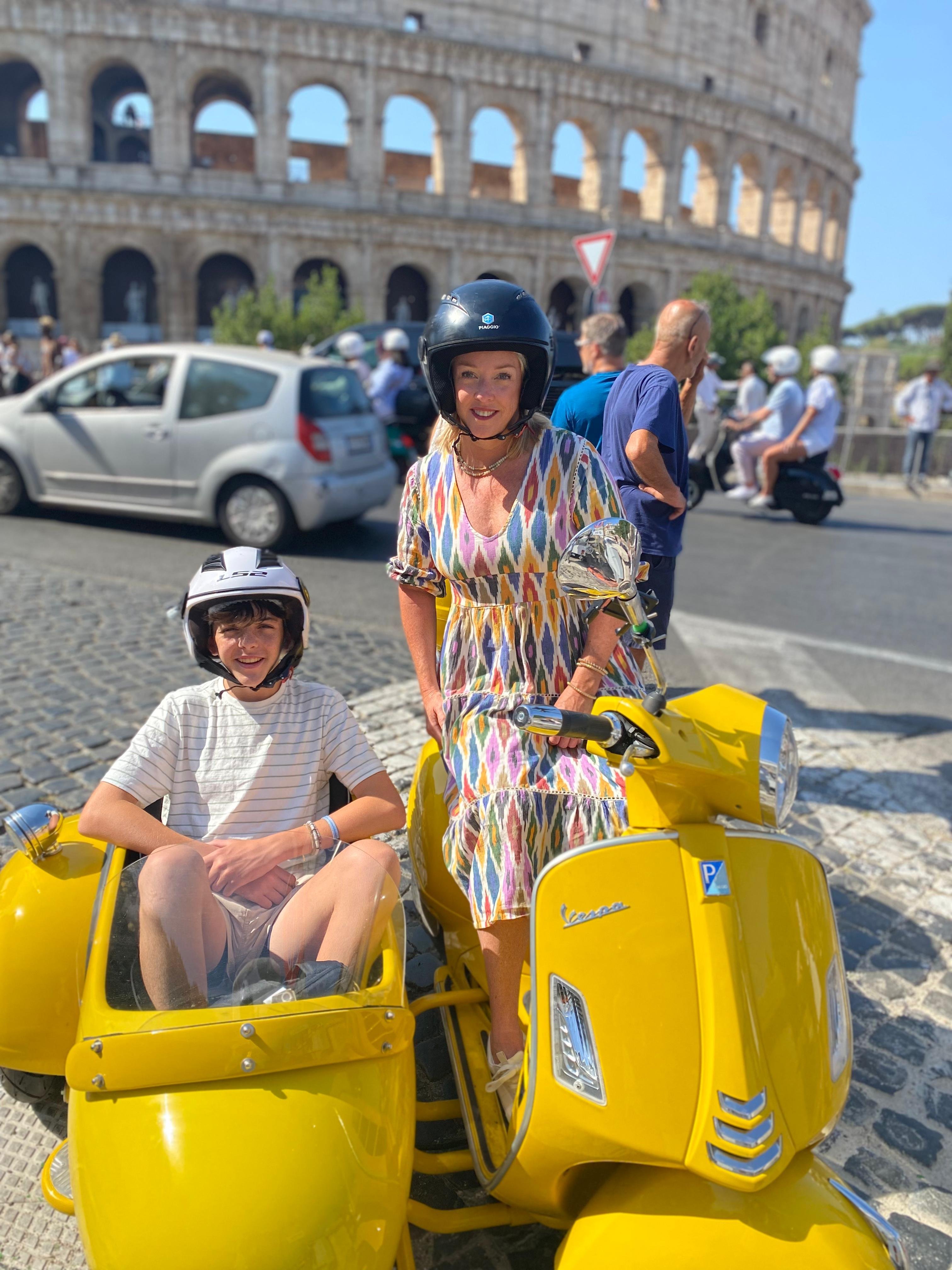 Rome vespa sidecar tour driver city highlights — image 12