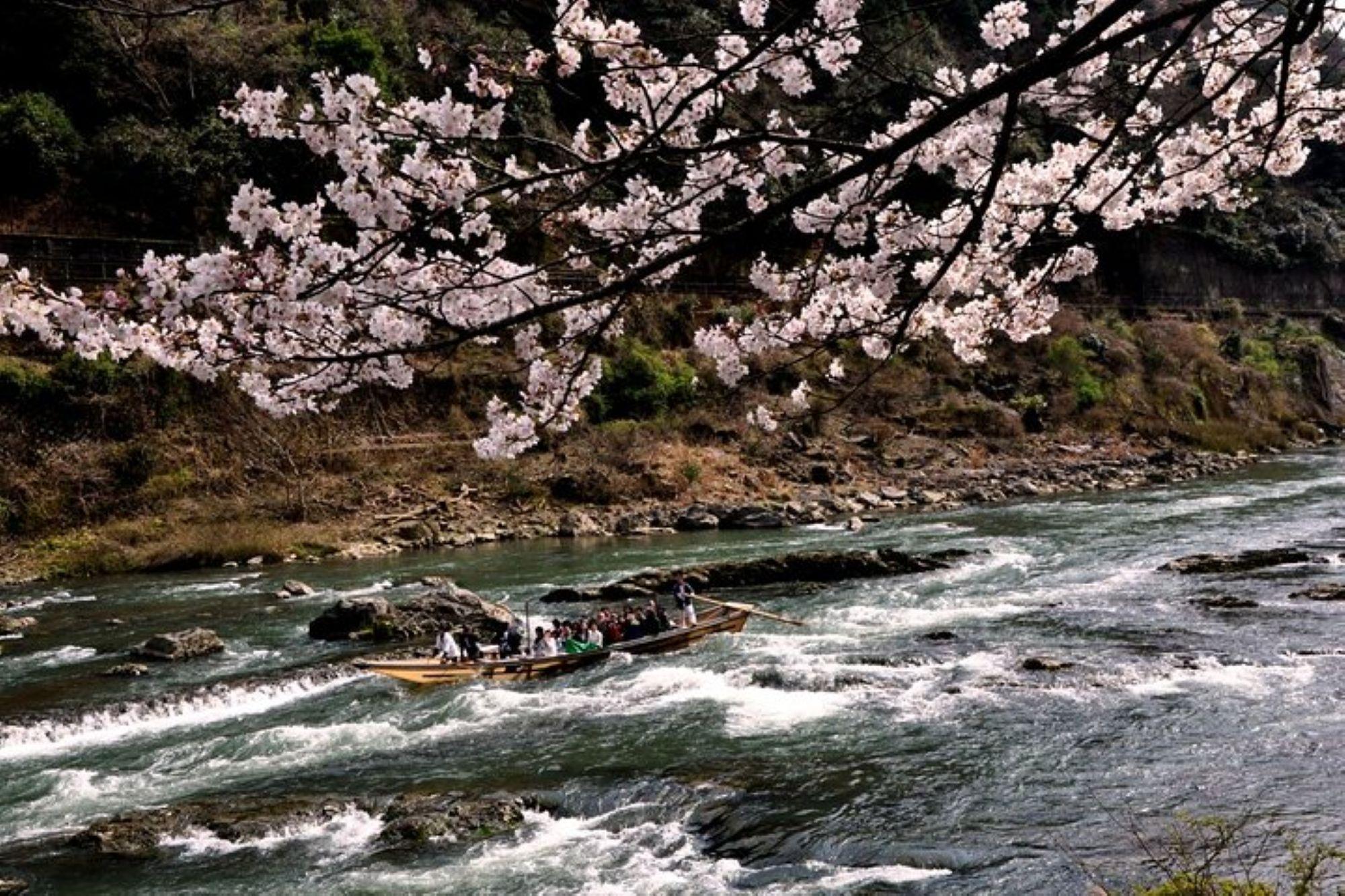 Kyoto Sagano Romantic Train & Hozugawa River Boat Adventure