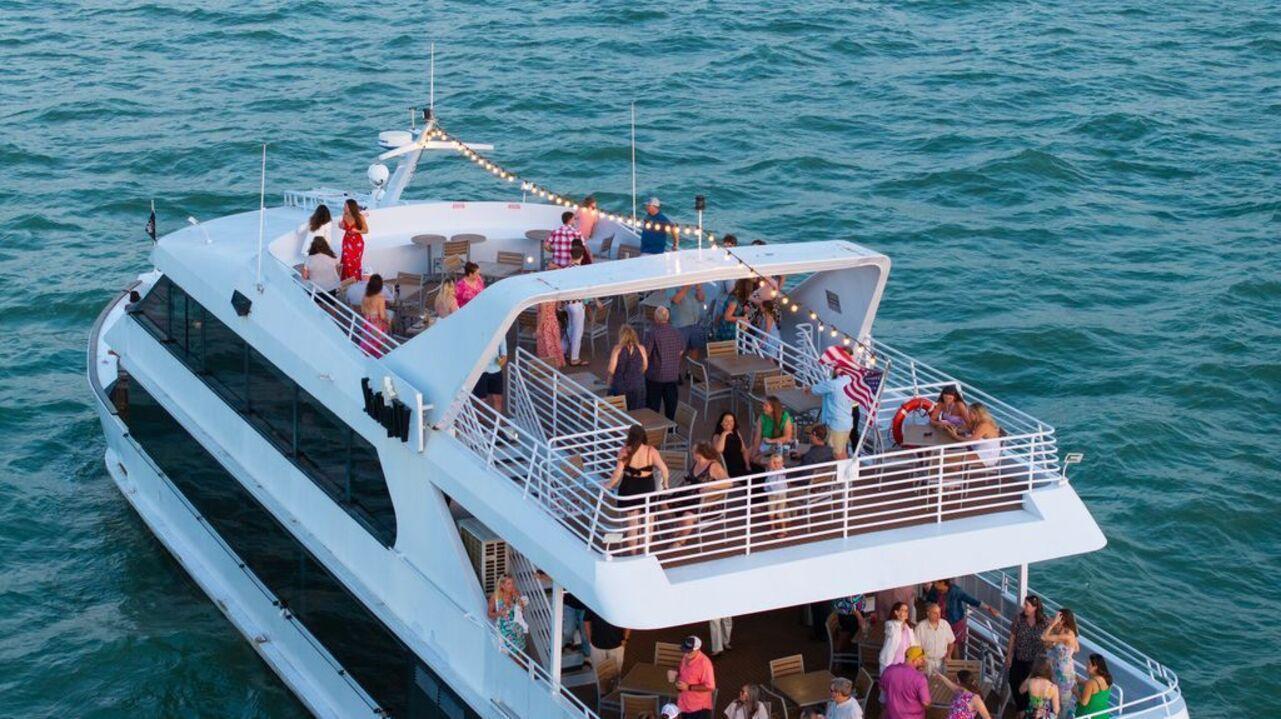 Clearwater Sunset Yacht Cruise with DJ and Open Bar