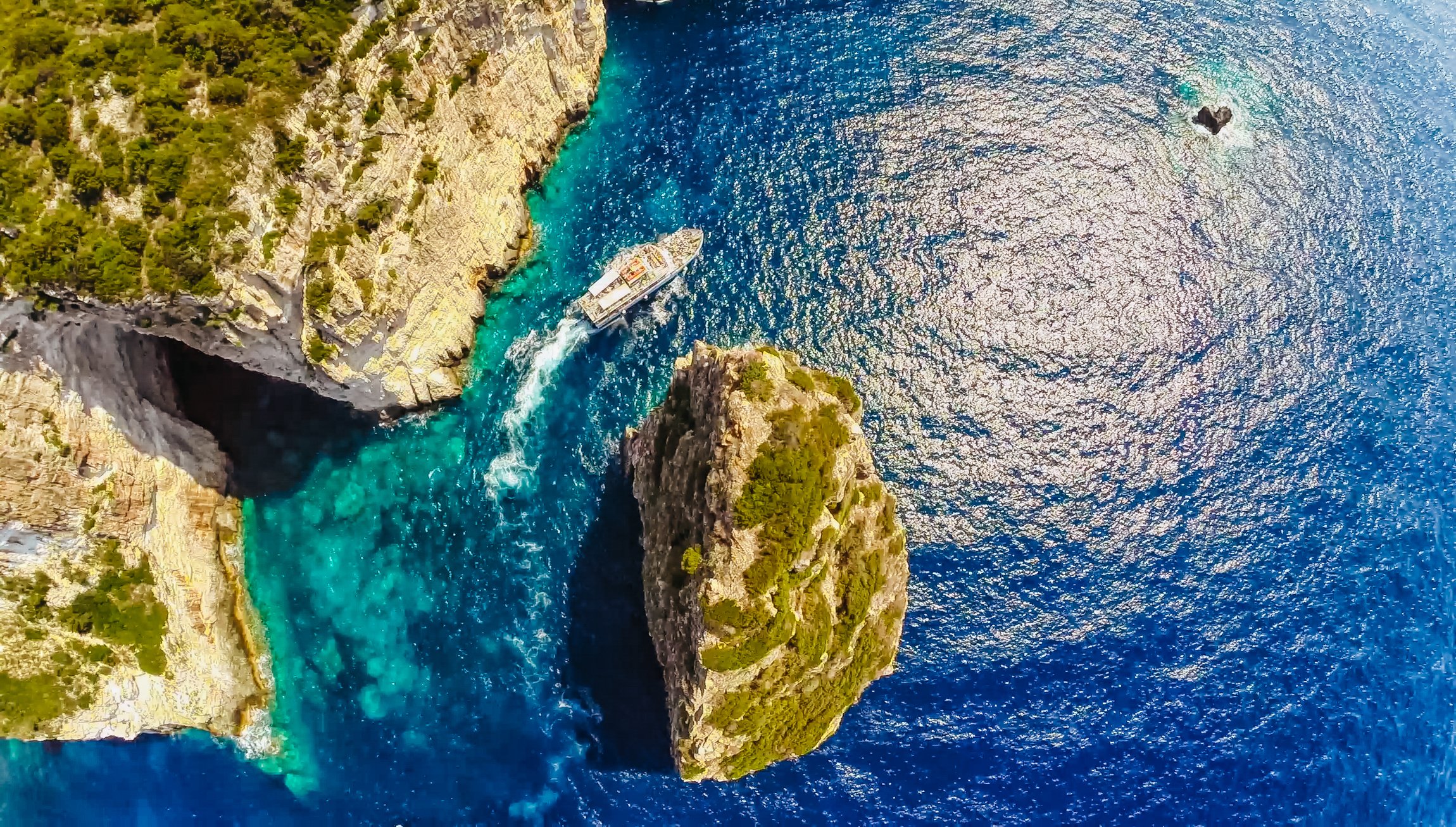 Corfu to Paxos, Antipaxos & Blue Caves Full-Day Cruise