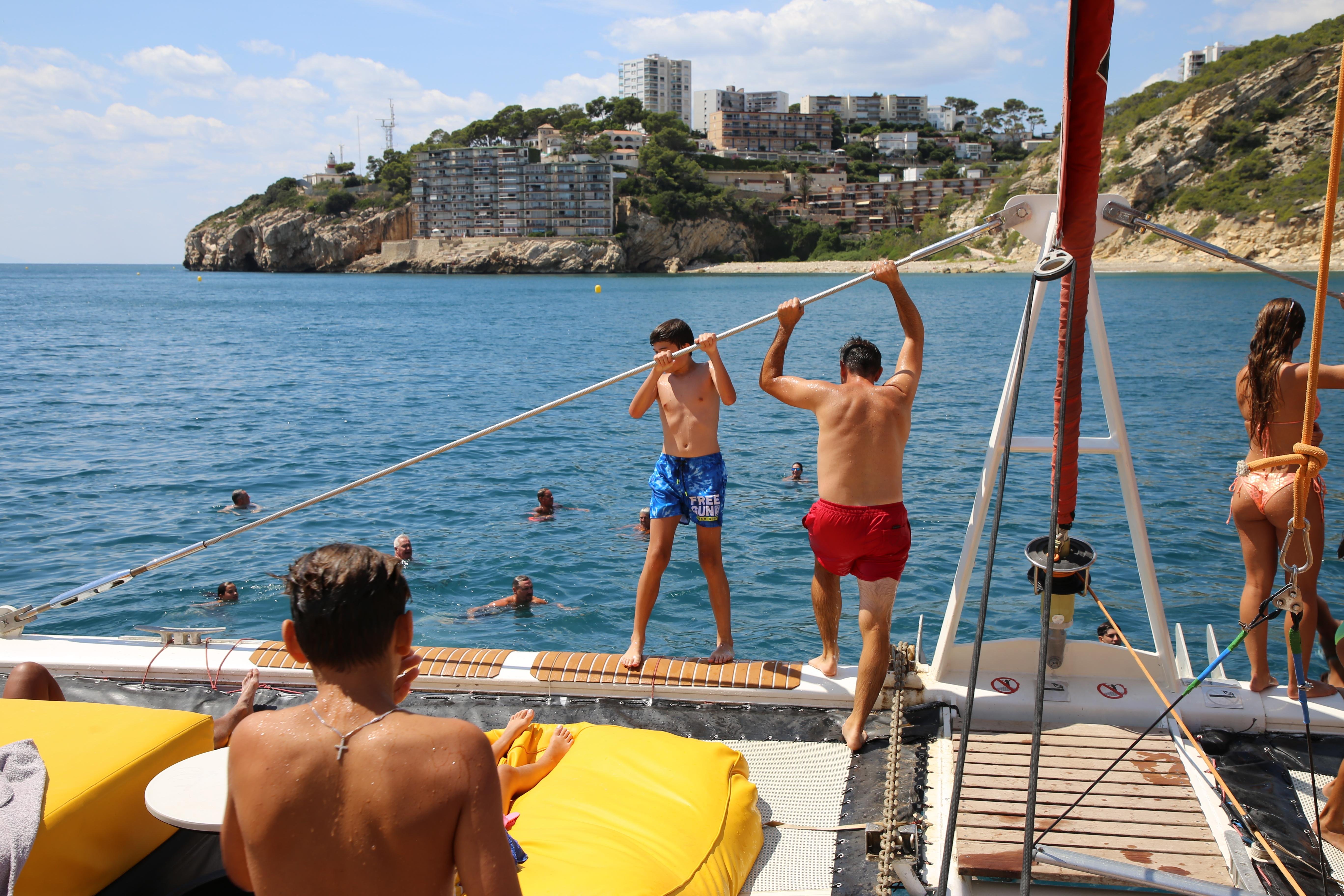 Costa Daurada Catamaran Cruise with Balinese Bed
