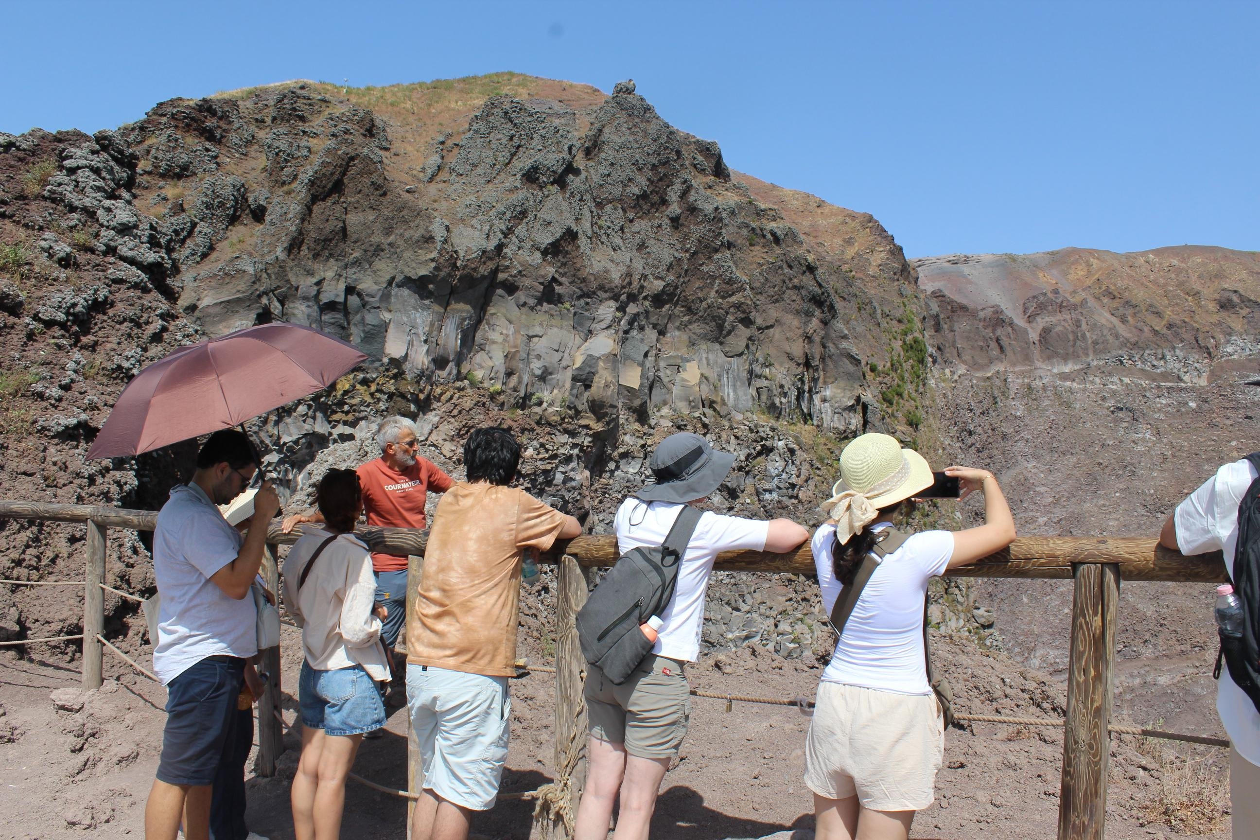 From Naples: Pompeii and Vesuvius Tour with Lunch Included - Mount Vesuvius crater tour and Bay of Naples views