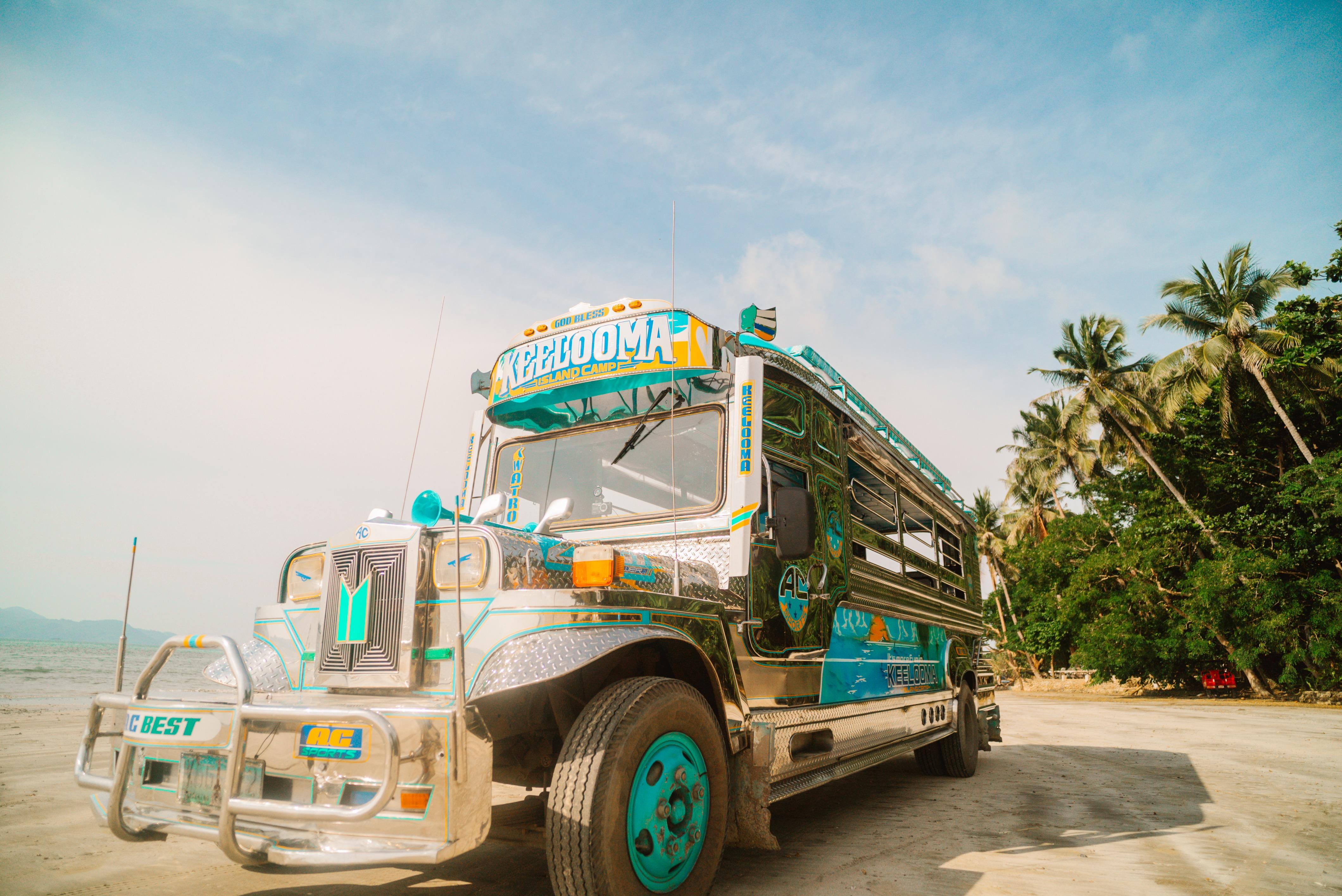 El Nido Cultural Jeepney & Beach Tour with Sunset Rooftop Cocktail
