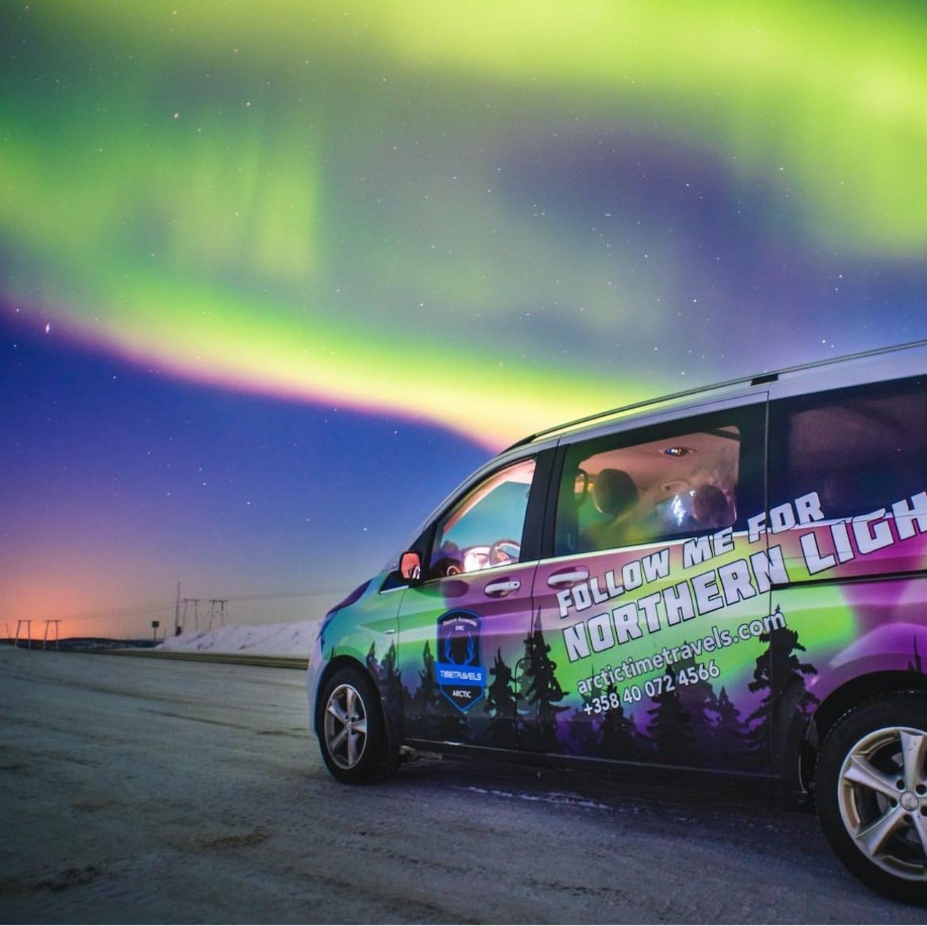 Northern Lights Photography Hunt from Saariselkä