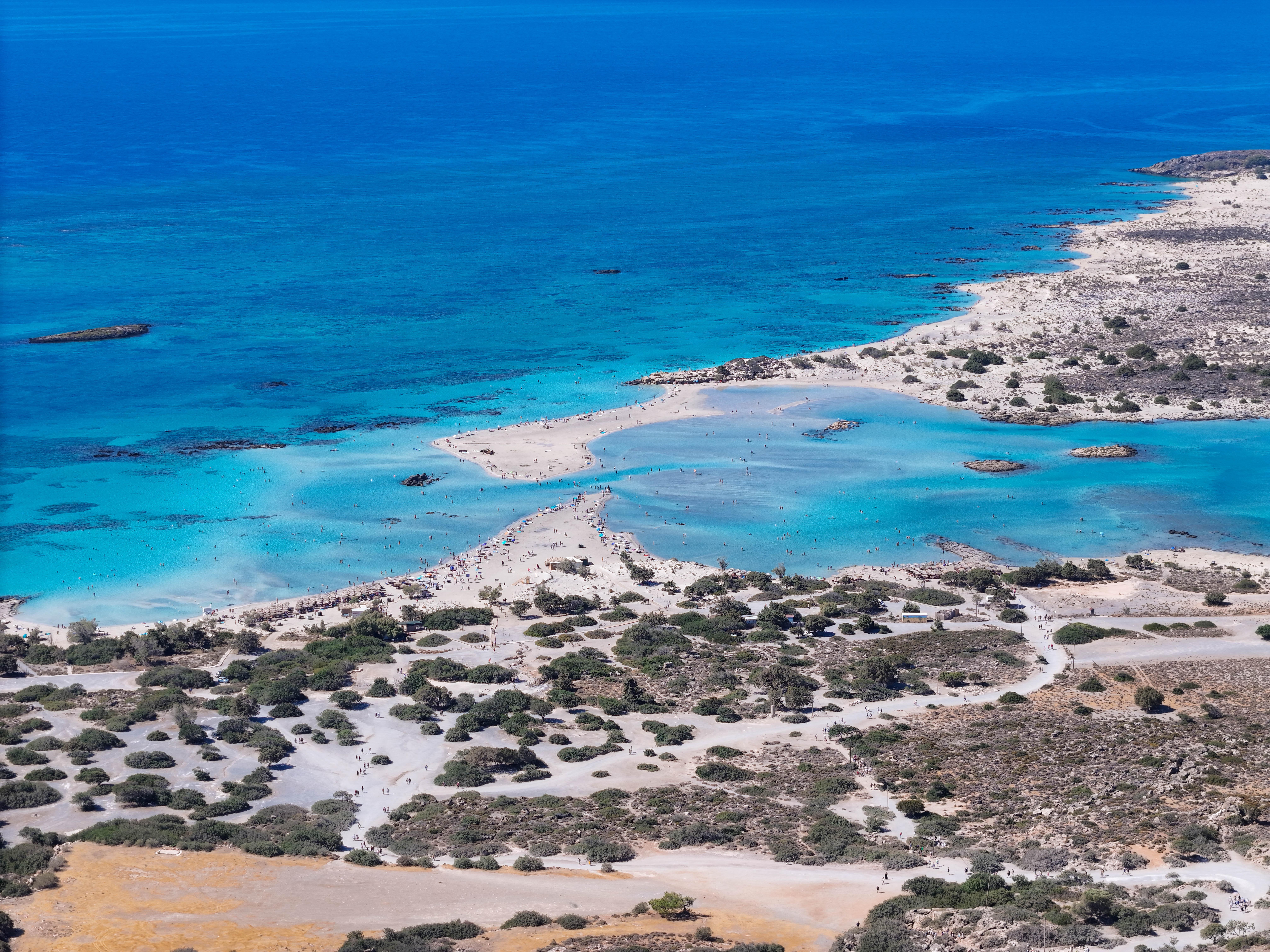 Elafonissi pink sand beach and Balos lagoon tour Crete — shallow turquoise lagoon, Gramvousa Venetian fortress — image 14