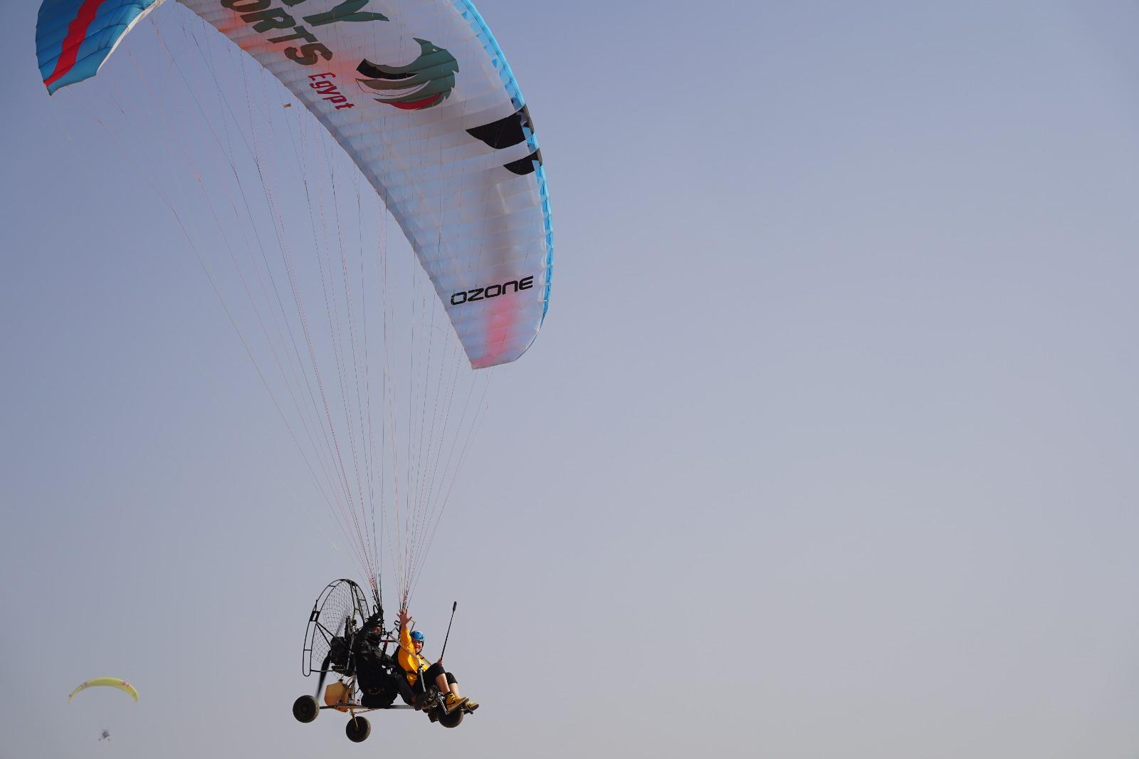 Paramotor Flight Over the Great Pyramids