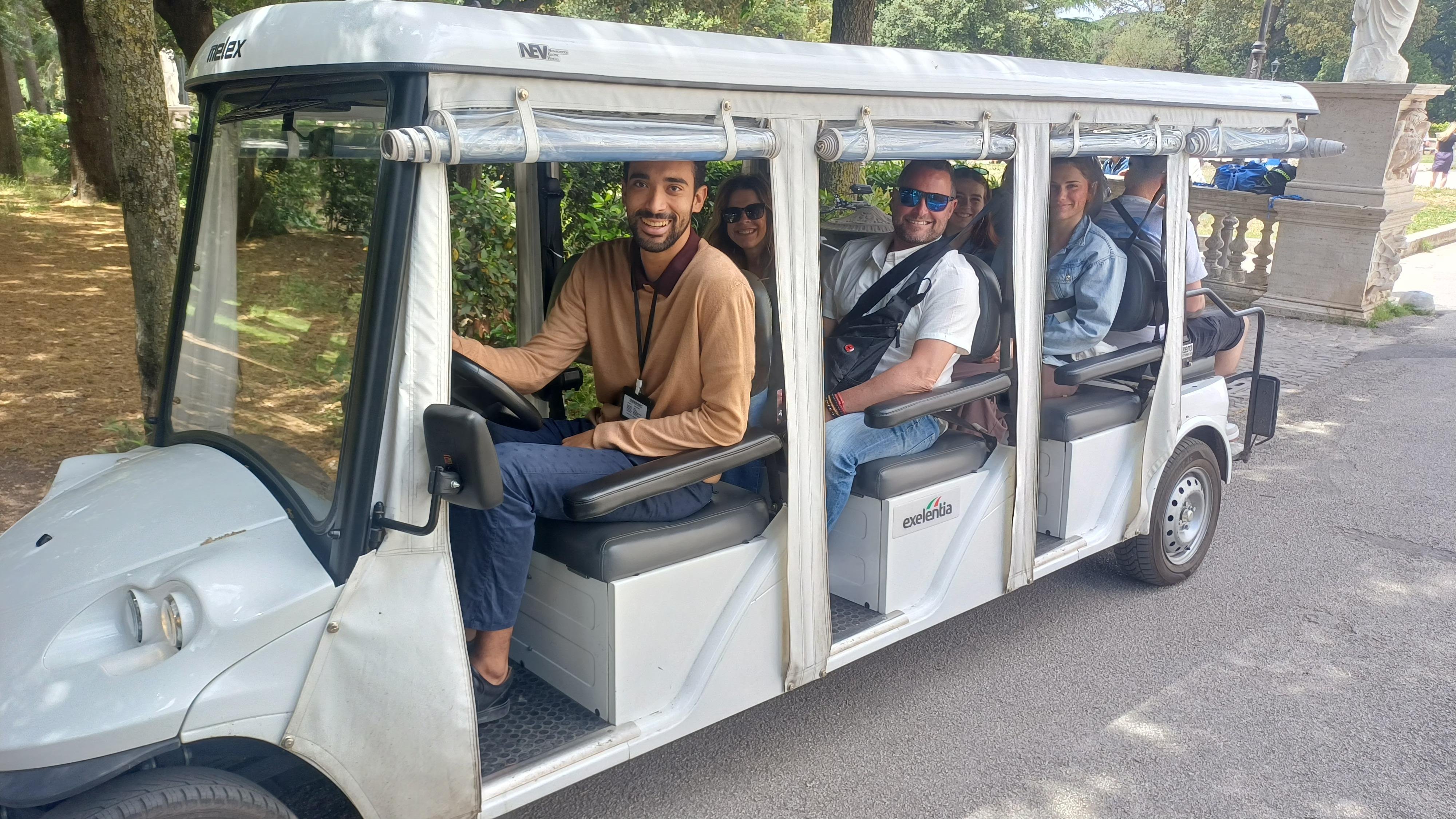 Private Golf Cart Tour with Roman Food & Wine Tasting