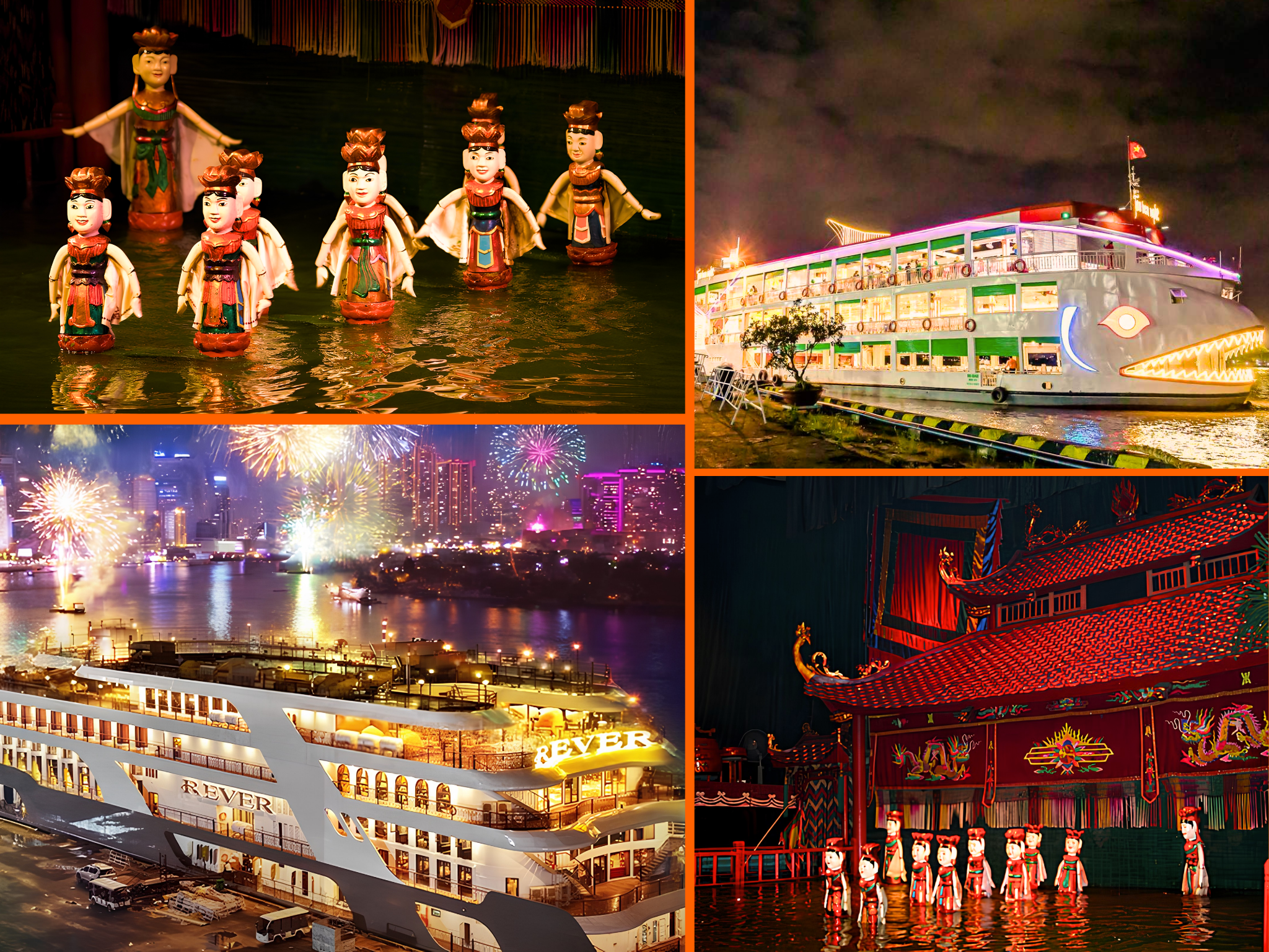 Water Puppet Theater & Saigon River Dinner Cruise