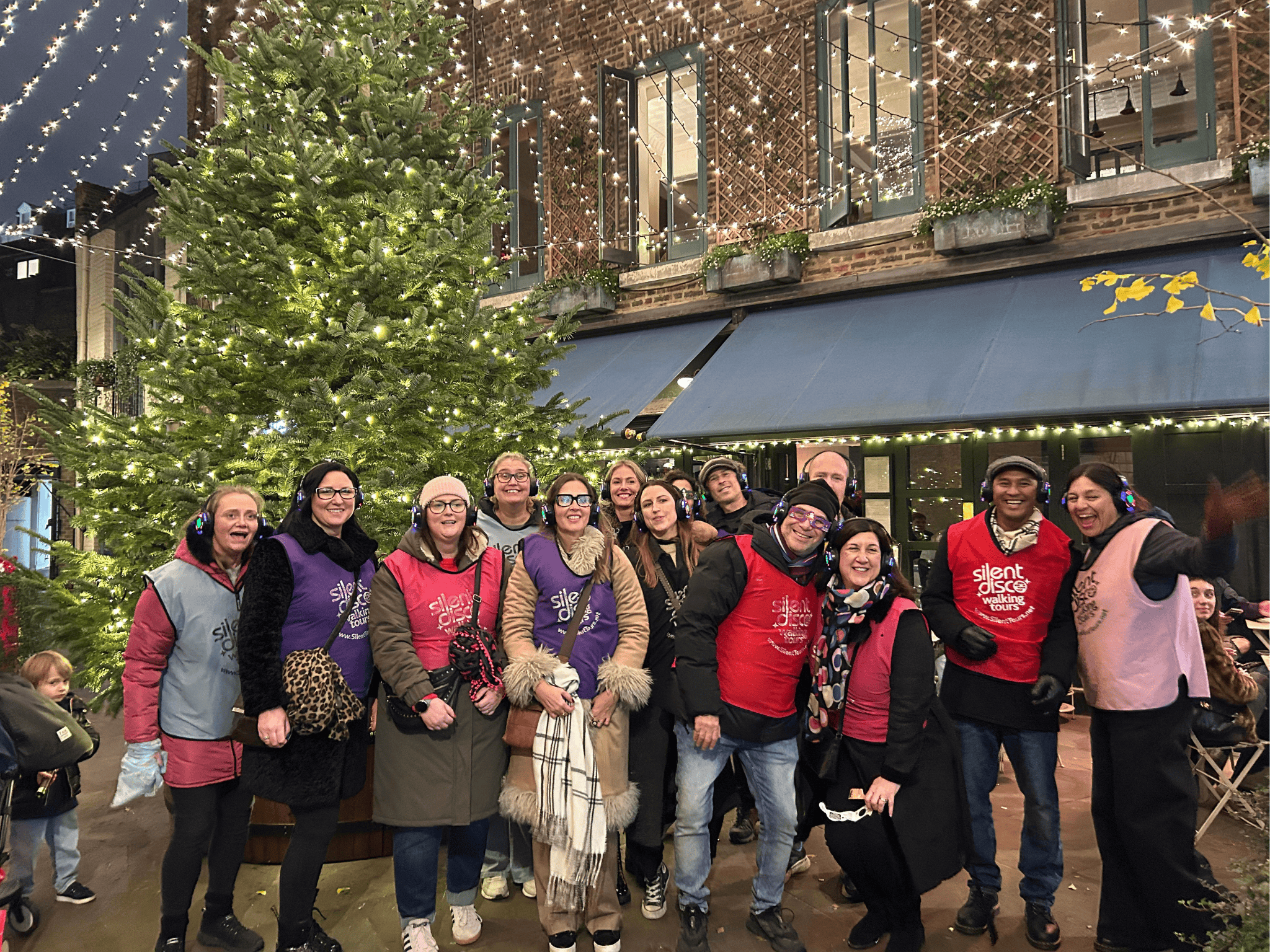 London Christmas Lights Silent Disco Walking Tour