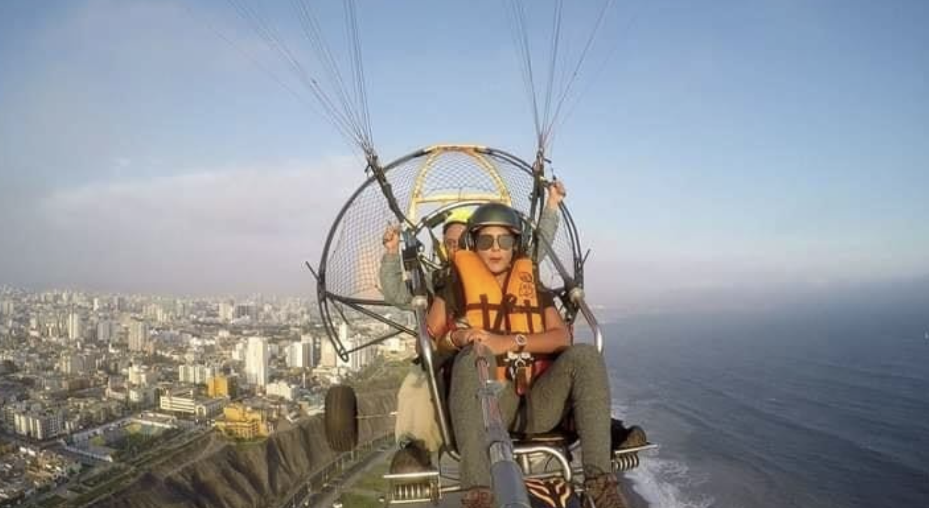 Lima Sunset Paragliding over the Pacific