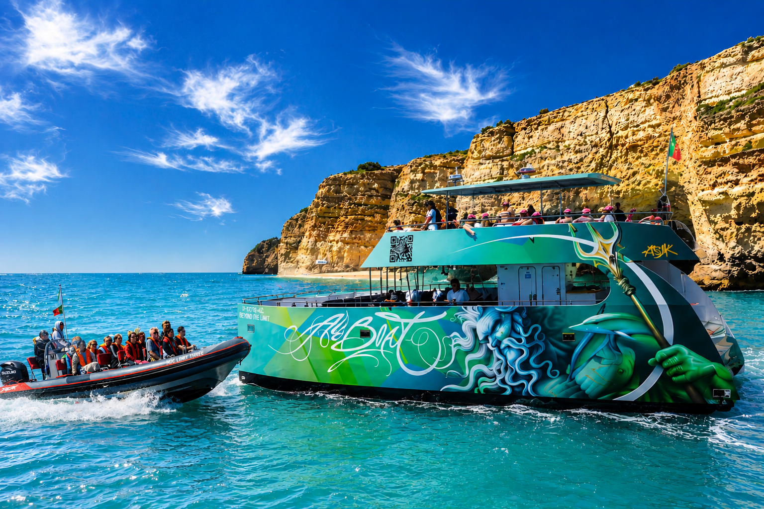 Benagil Caves & Dolphin Watching Boat Tour from Albufeira