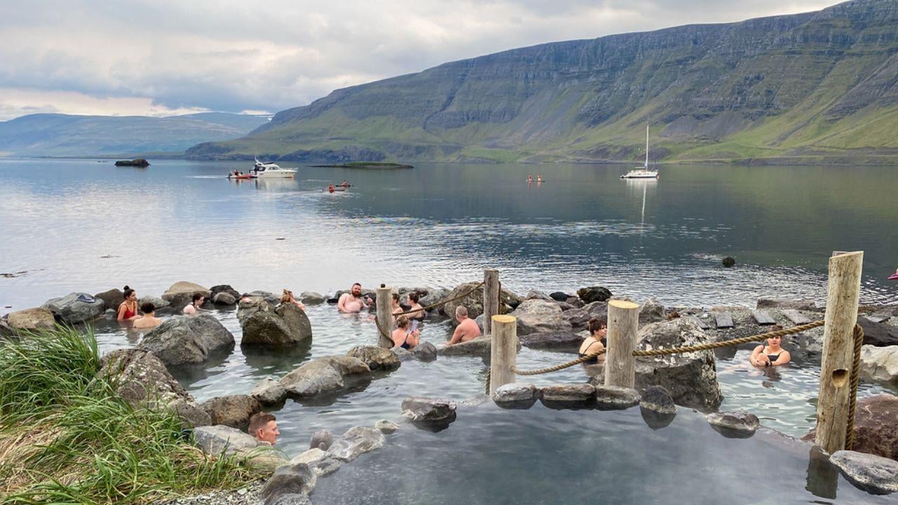 Hvammsvík Hot Springs Private Transfer & Entrance from Reykjavík