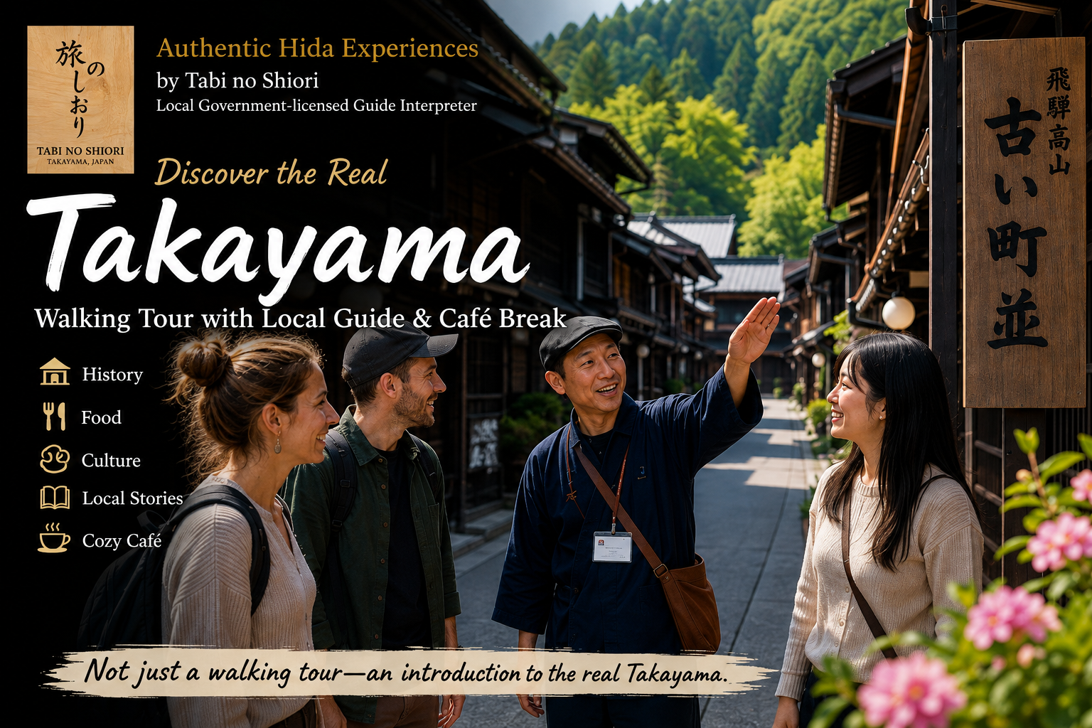 Historic Takayama Walking Experience with Licensed Guide & Café Visit