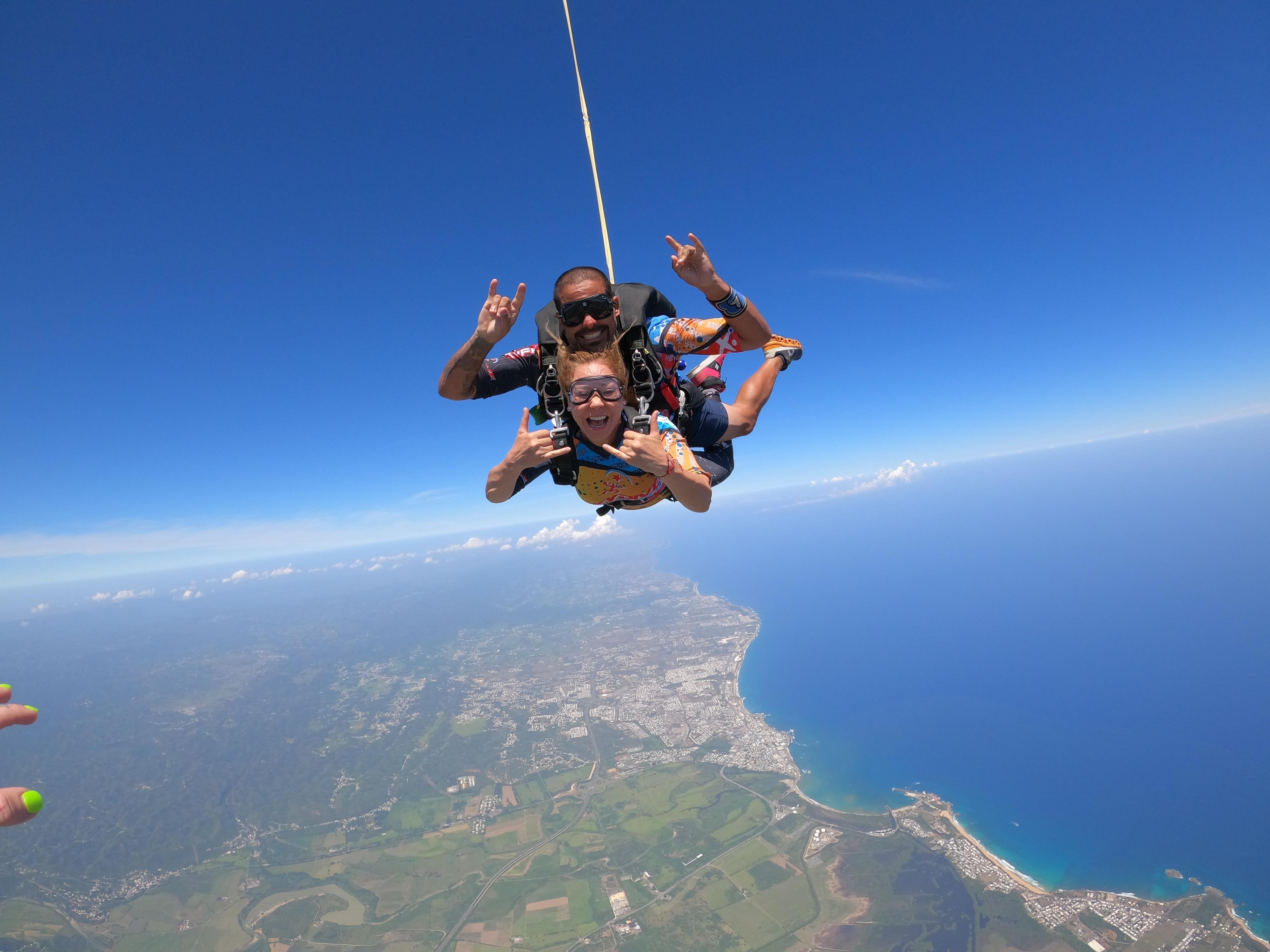 Tandem Skydive Over Puerto Rico's North Coast