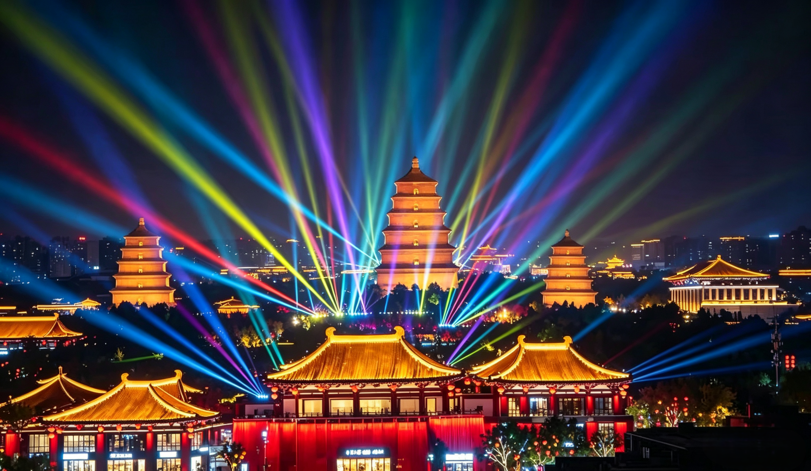 Tang Dynasty Ever-Bright City Experience with Traditional Hanfu Dress