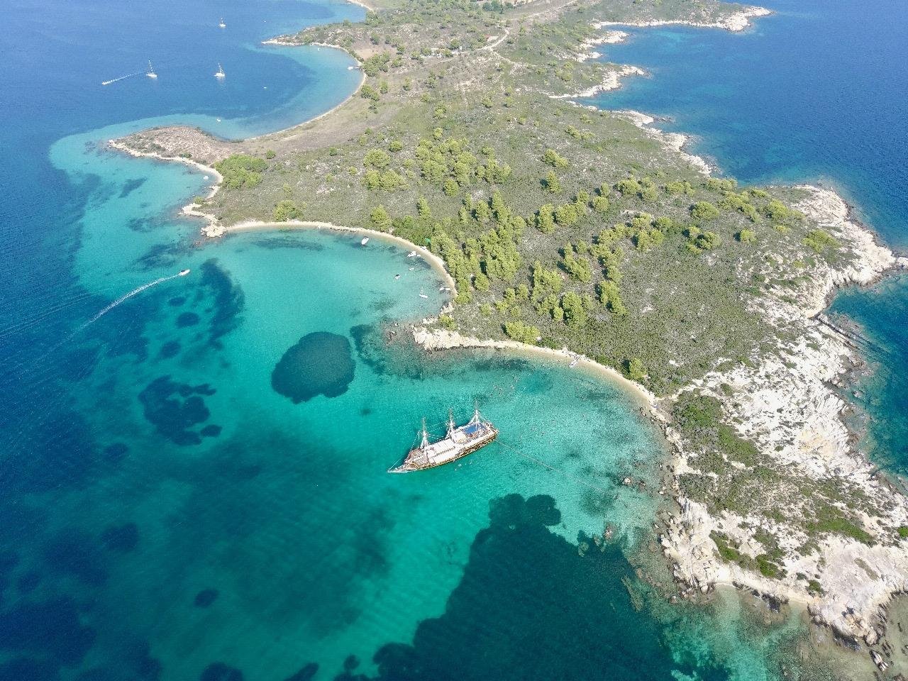 Blue Lagoon Pirate Boat Adventure in Halkidiki