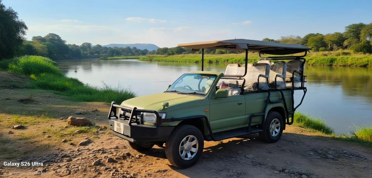 White Rhino Tracking & Wildlife Safari in Mosi-oa-Tunya National Park