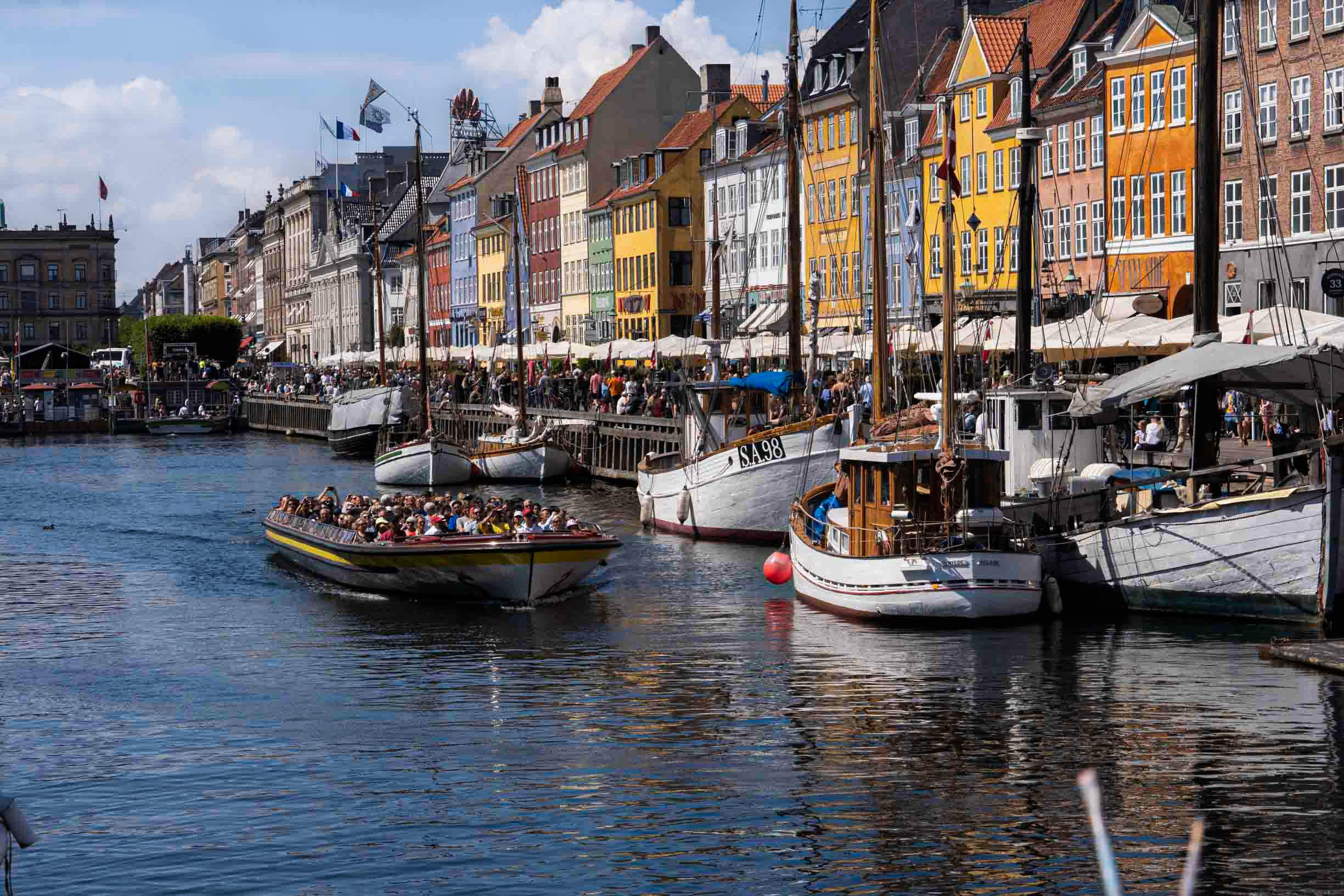 Copenhagen canal boat tour Nyhavn harbour cruise view from the water — image 3