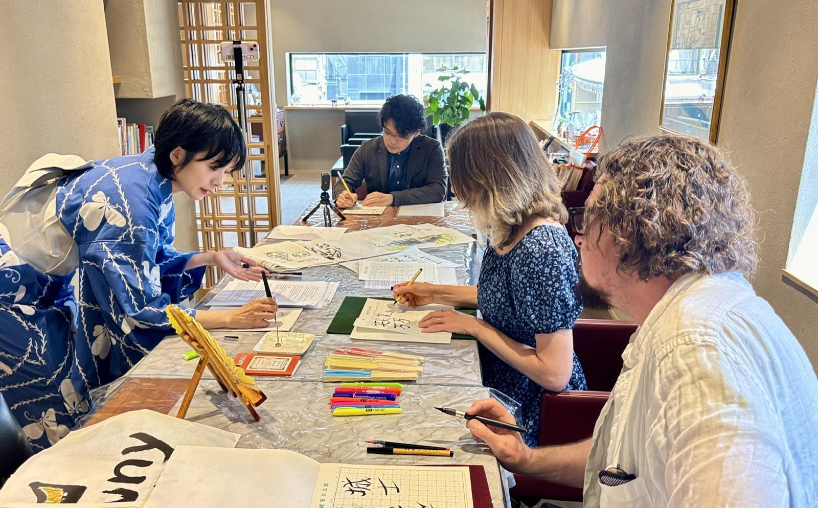 Private Anime Calligraphy Workshop in Asakusa