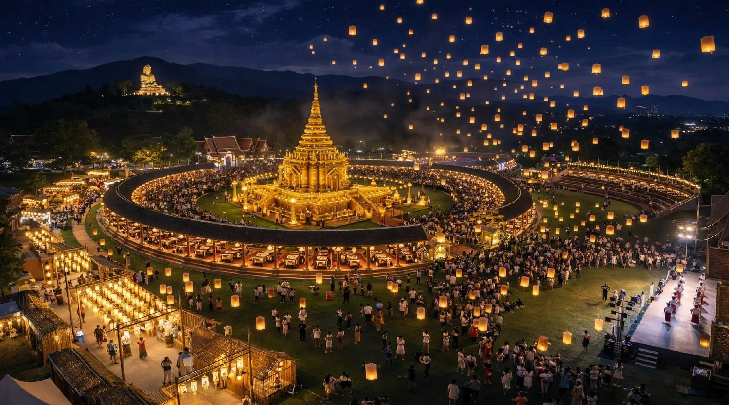 Lanna Lantern Festival 2026 in Chiang Mai-Lamphun