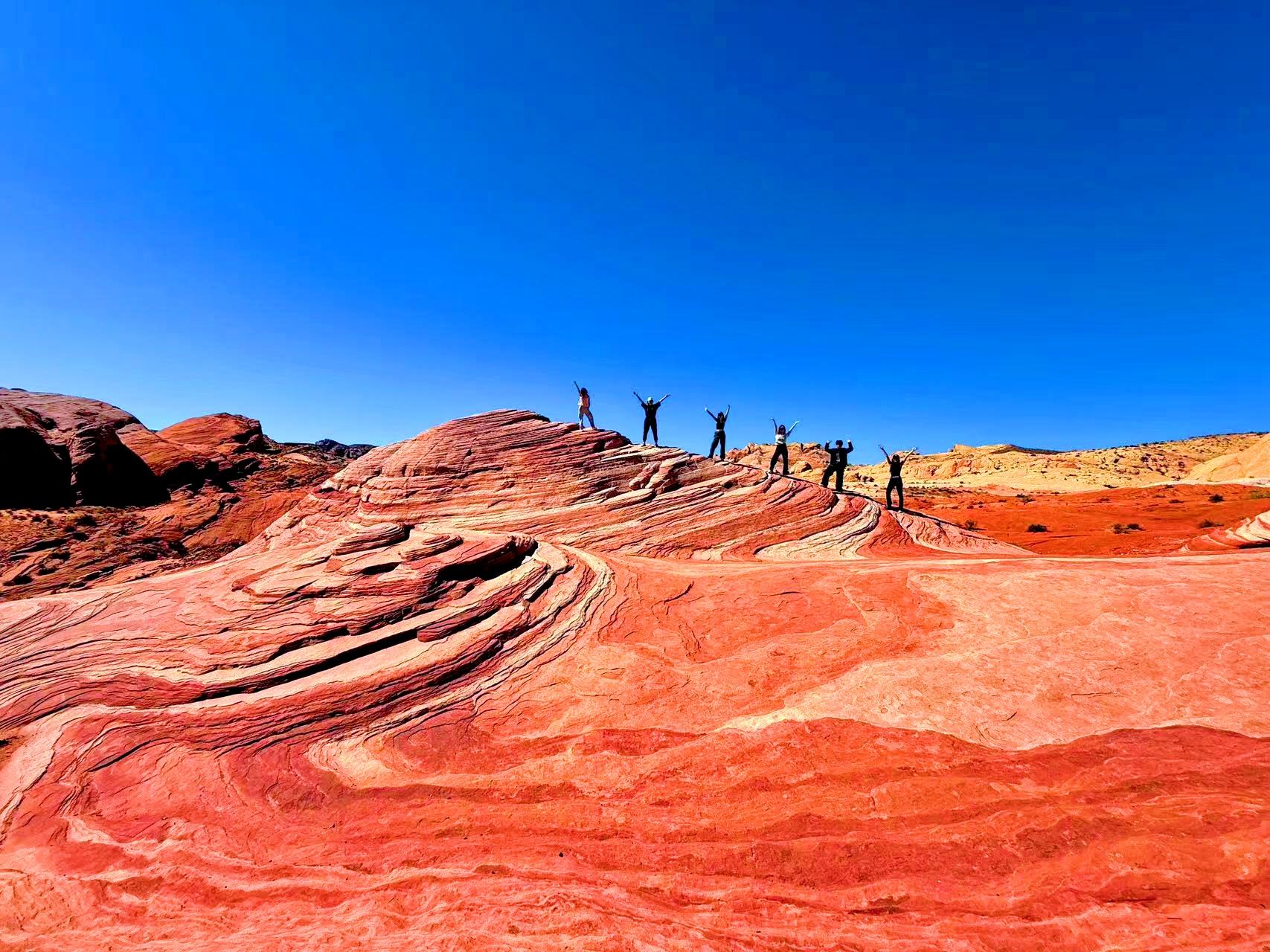 Valley of Fire from Las Vegas - red Aztec sandstone formations — image 2