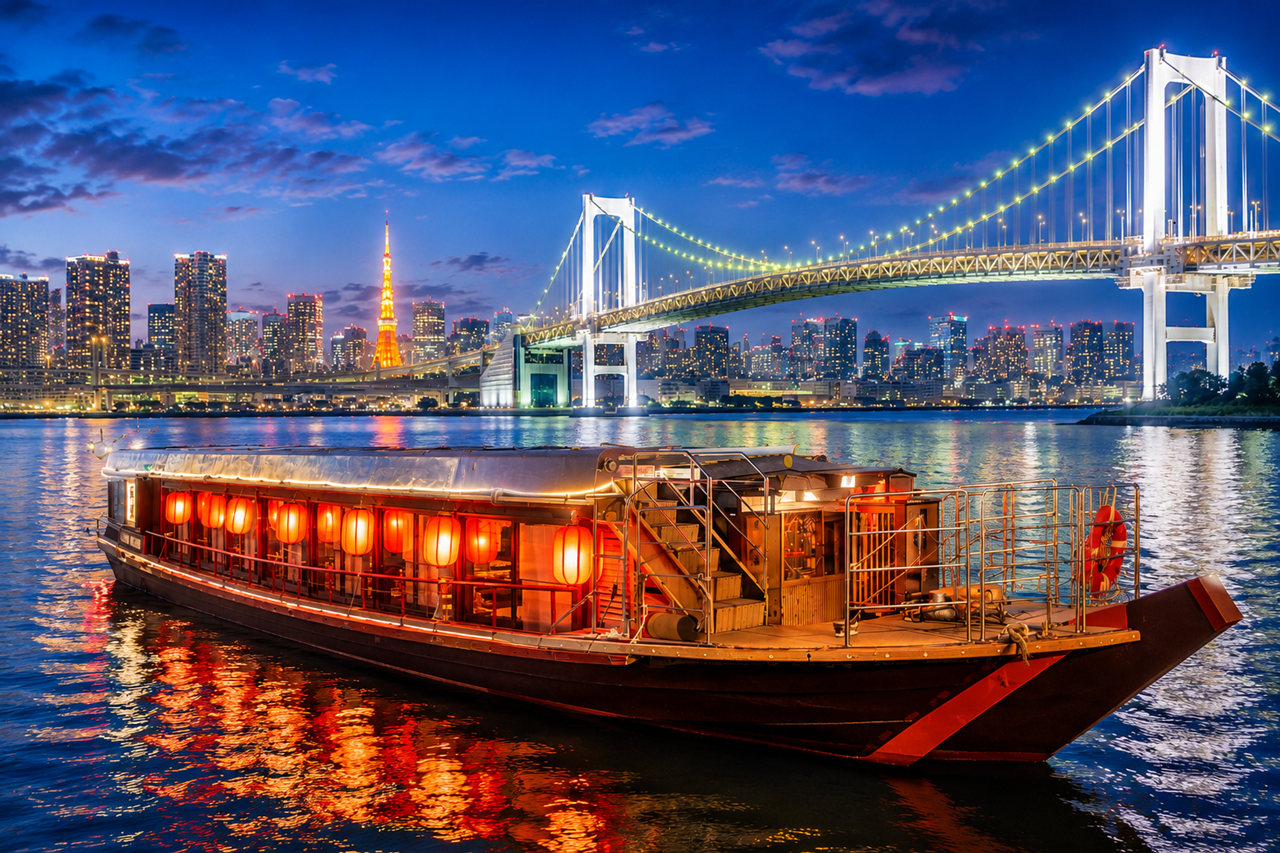 Tokyo yakatabune dinner cruise — image 16