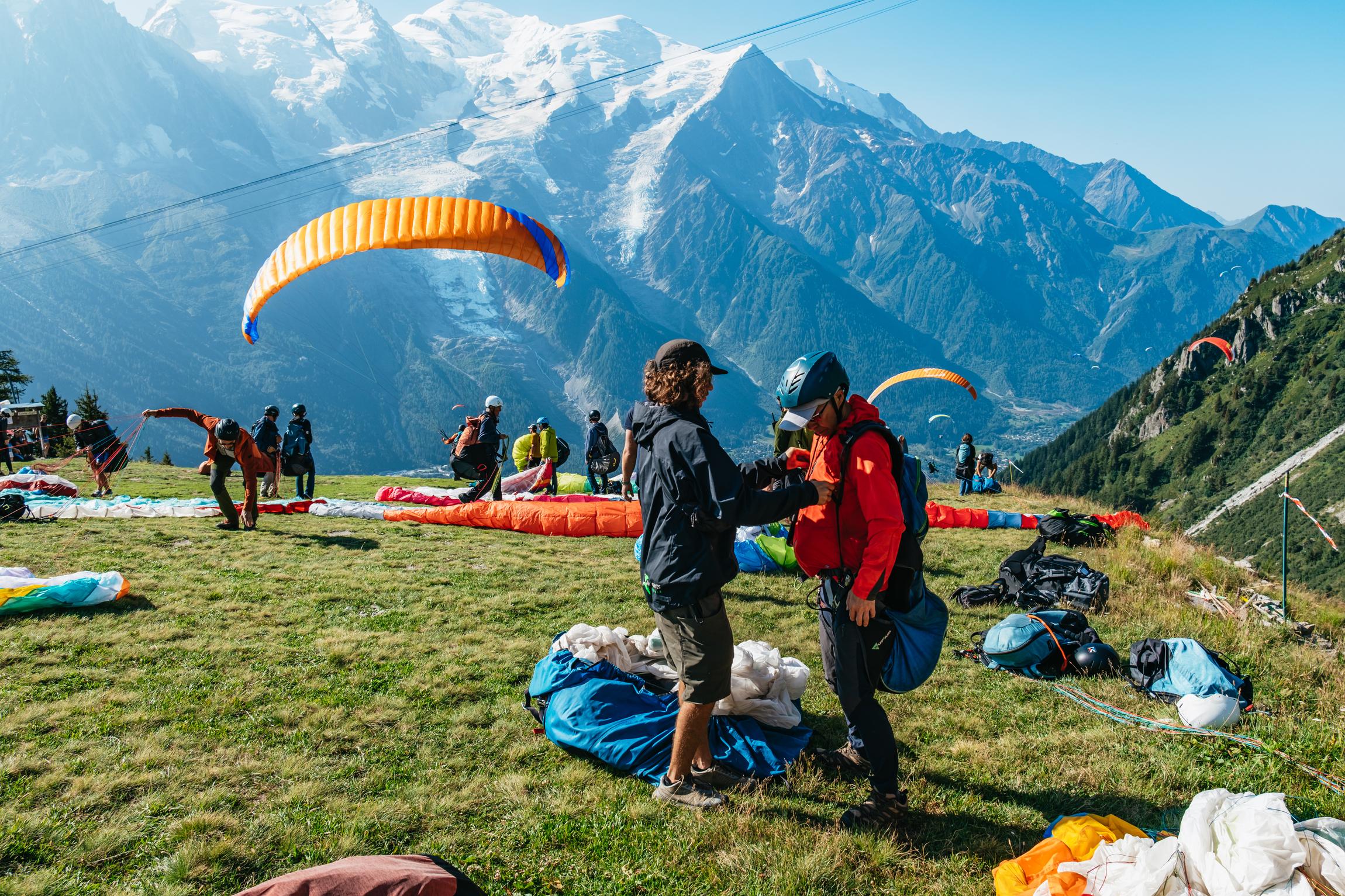 Chamonix Tandem Paragliding Flight over Mont Blanc
