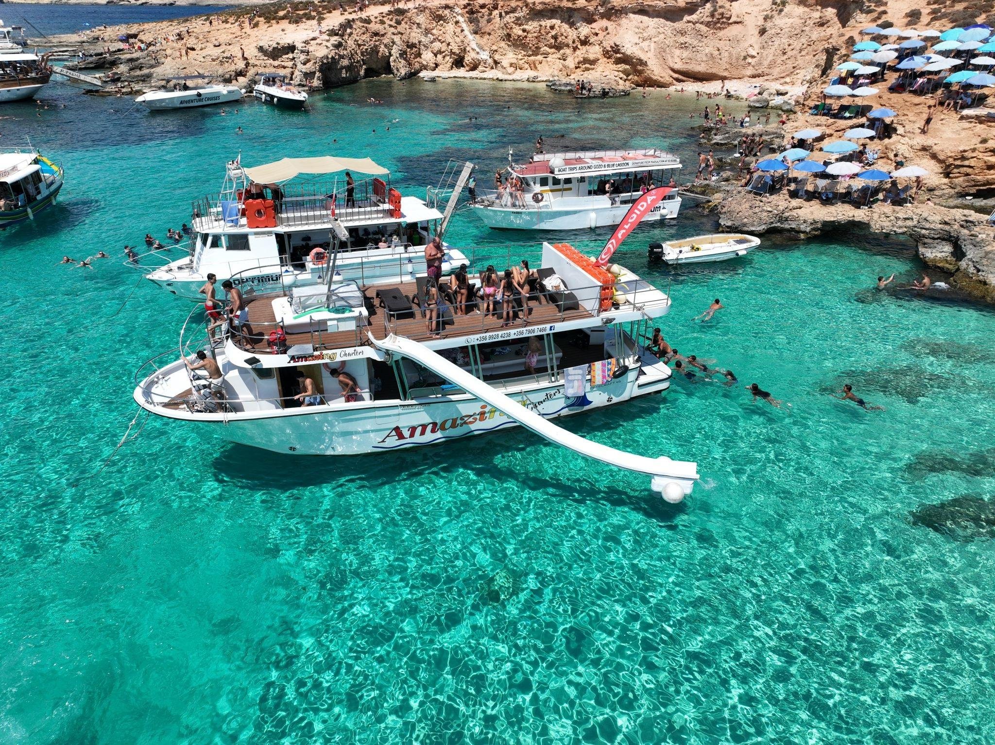 Malta Coastline Cruise to Comino, Blue Lagoon & Crystal Lagoon