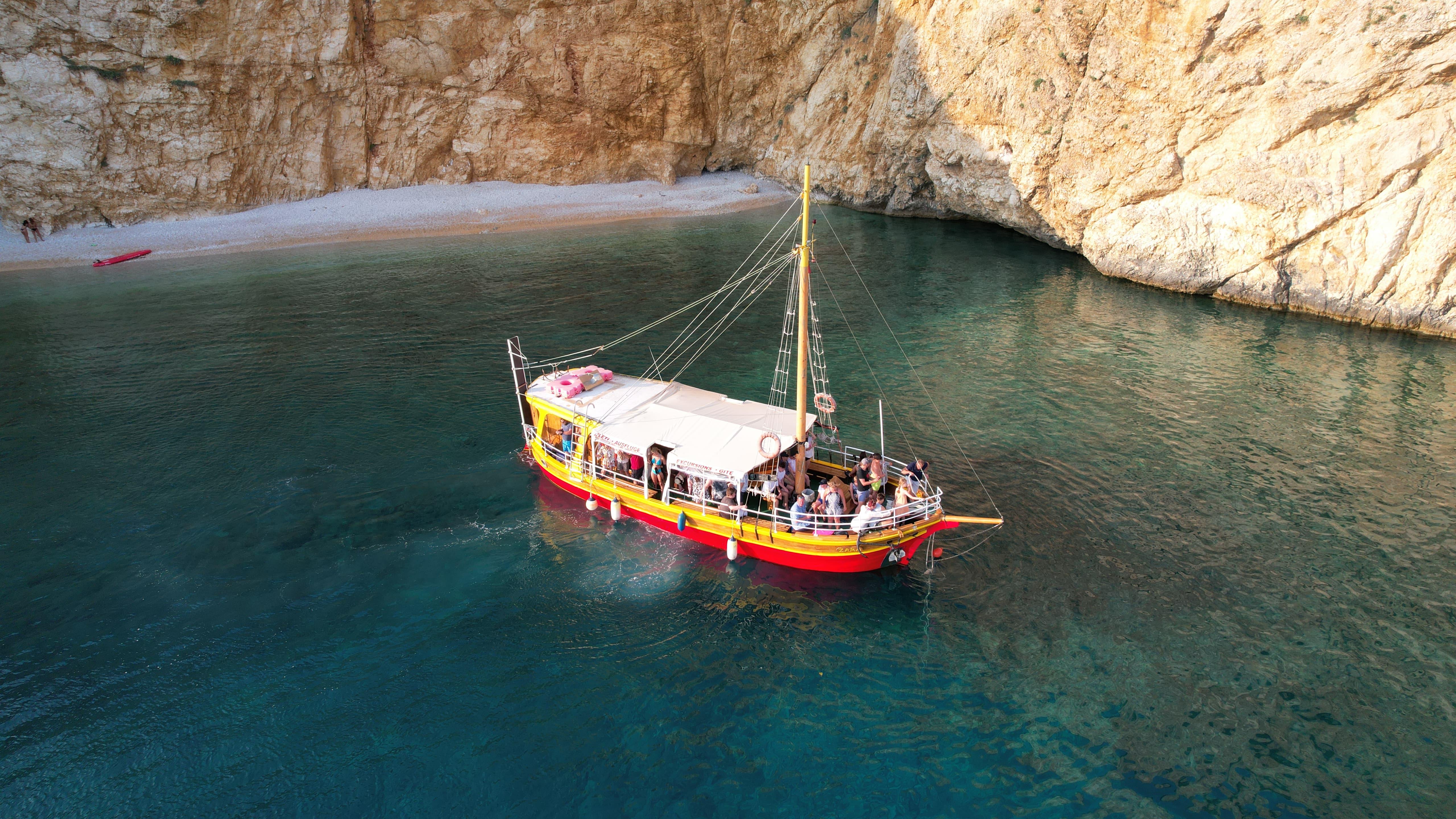 Krk Island-Hopping Cruise with Blue Cave & BBQ Lunch
