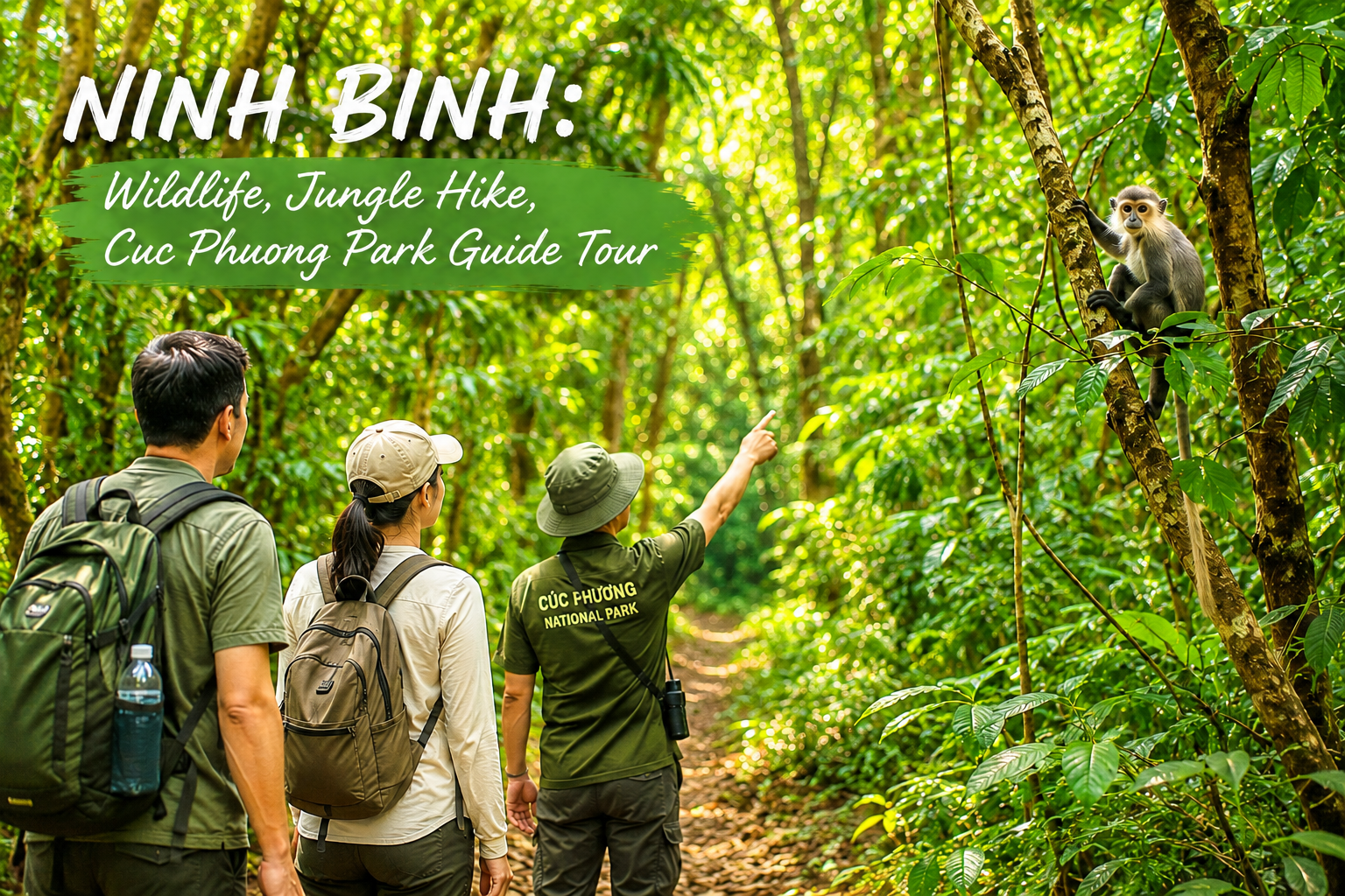 Cuc Phuong National Park: Wildlife, Cave & Jungle Trek Day Tour