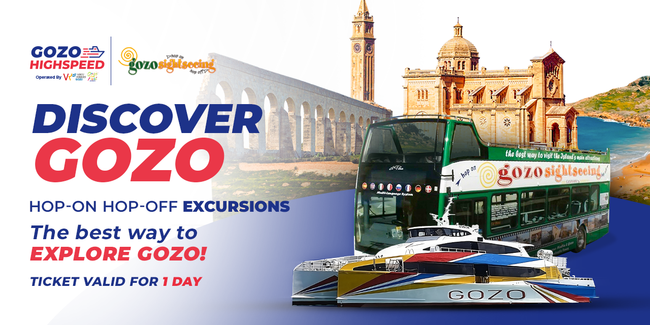 Gozo Island Discovery: Catamaran & Hop-On Hop-Off Bus