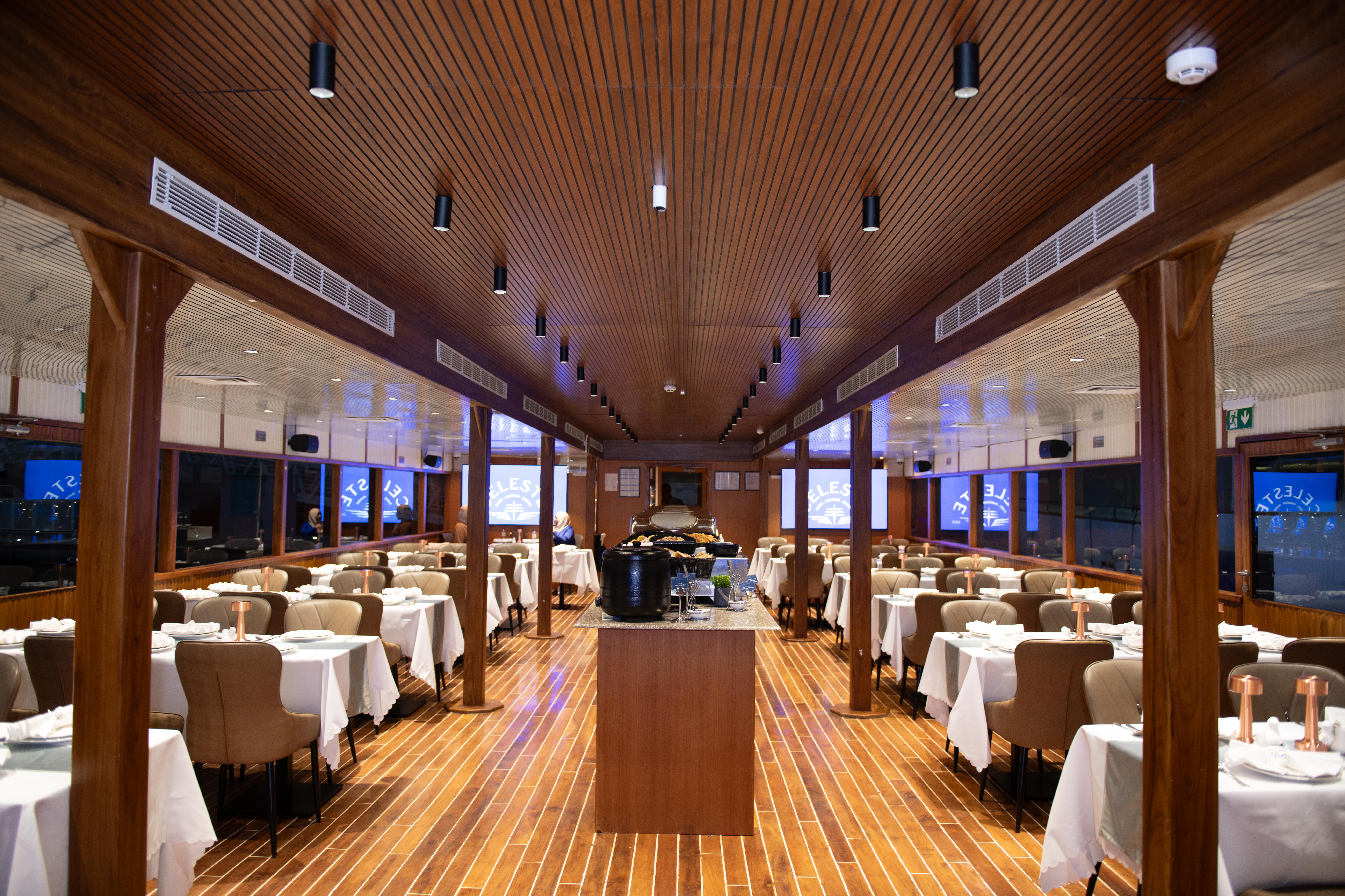 Dubai Marina Luxury Dinner Cruise with Live Entertainment & Open Bar