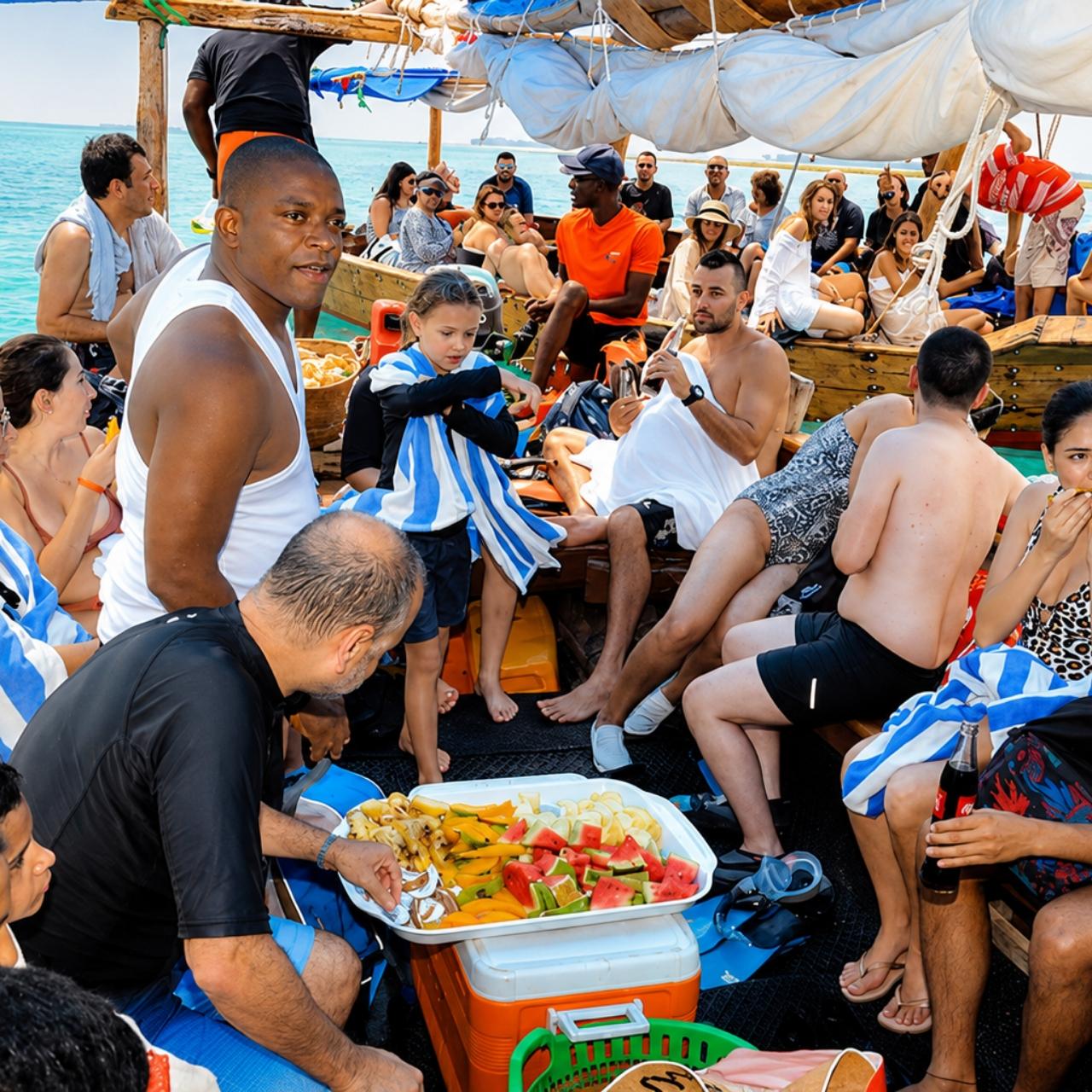 Zanzibar Safari Blue: Dhow Sailing, Snorkeling & Seafood BBQ