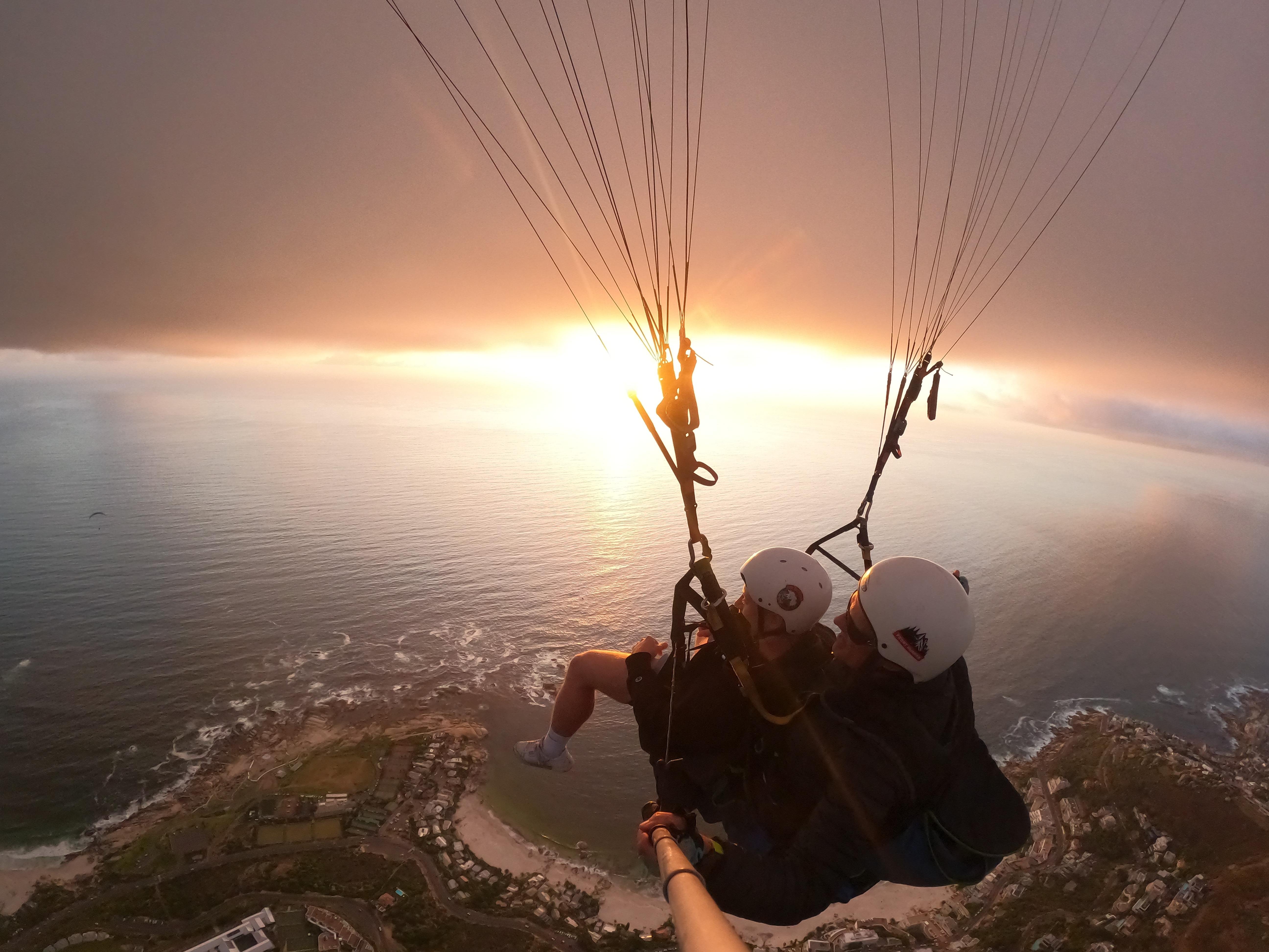 Cape Town Tandem Paragliding with Table Mountain Views