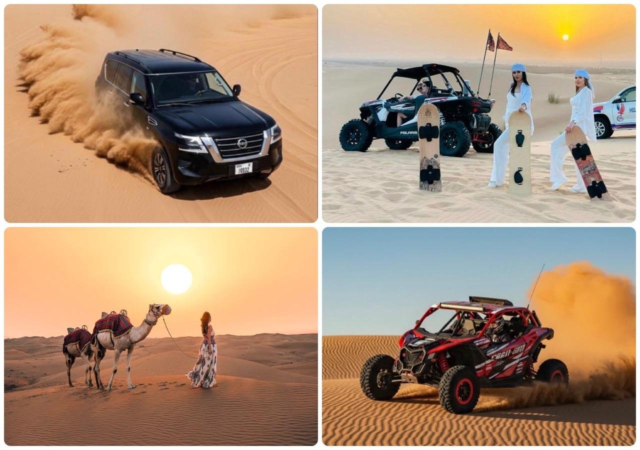 Doha Desert Adventure: Dune Bashing, Camel Rides & Sandboarding