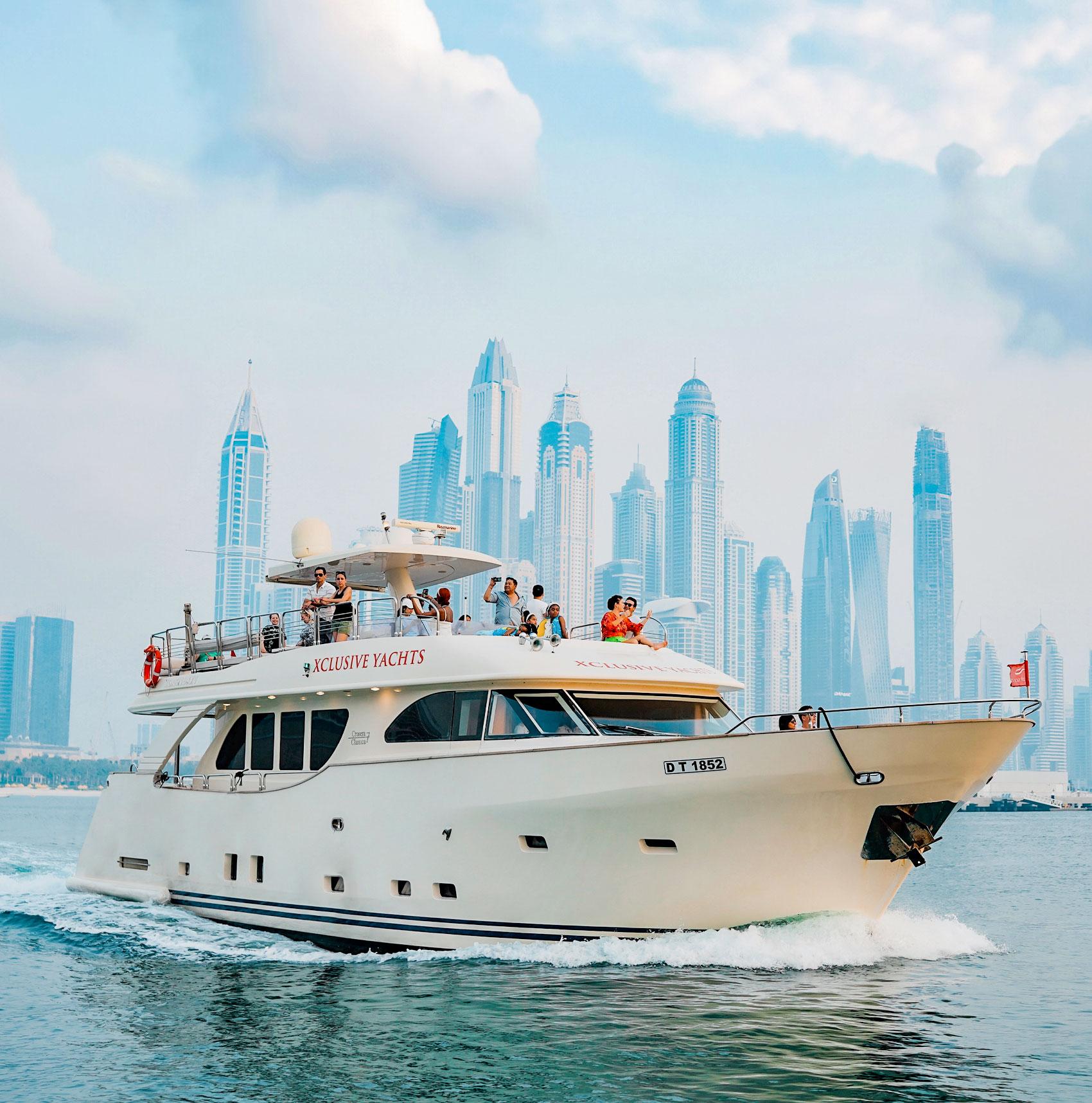 Dubai Marina Yacht Cruise with Drinks & Skyline Views