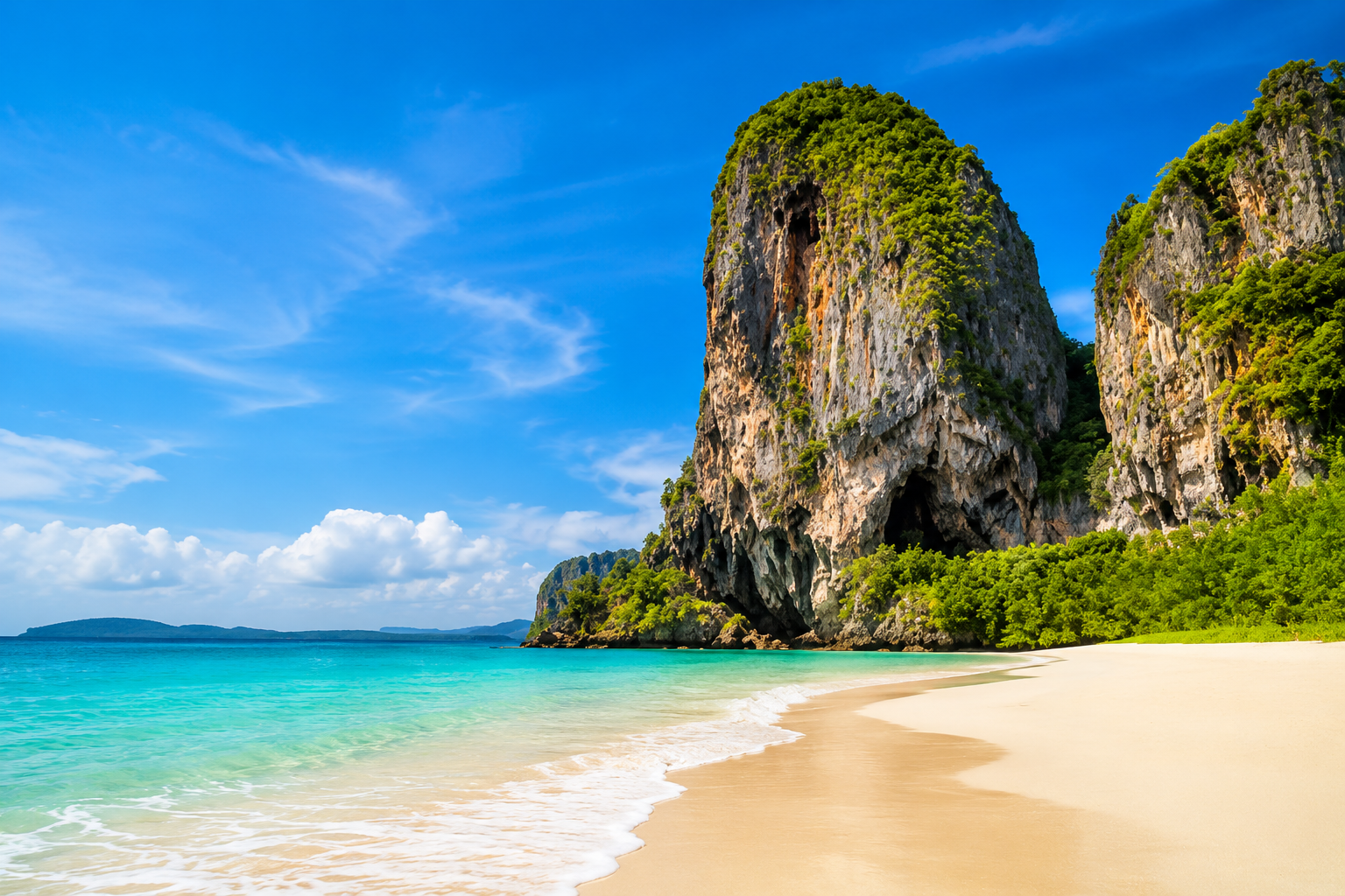 Krabi Airport to Railay Beach: Private Transfer & Boat Combo