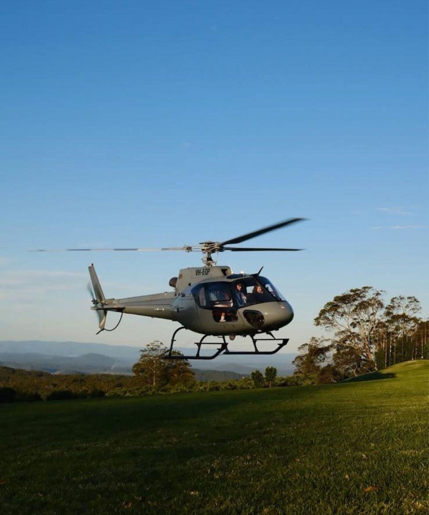 Private Helicopter Charter to Spicers Hidden Vale