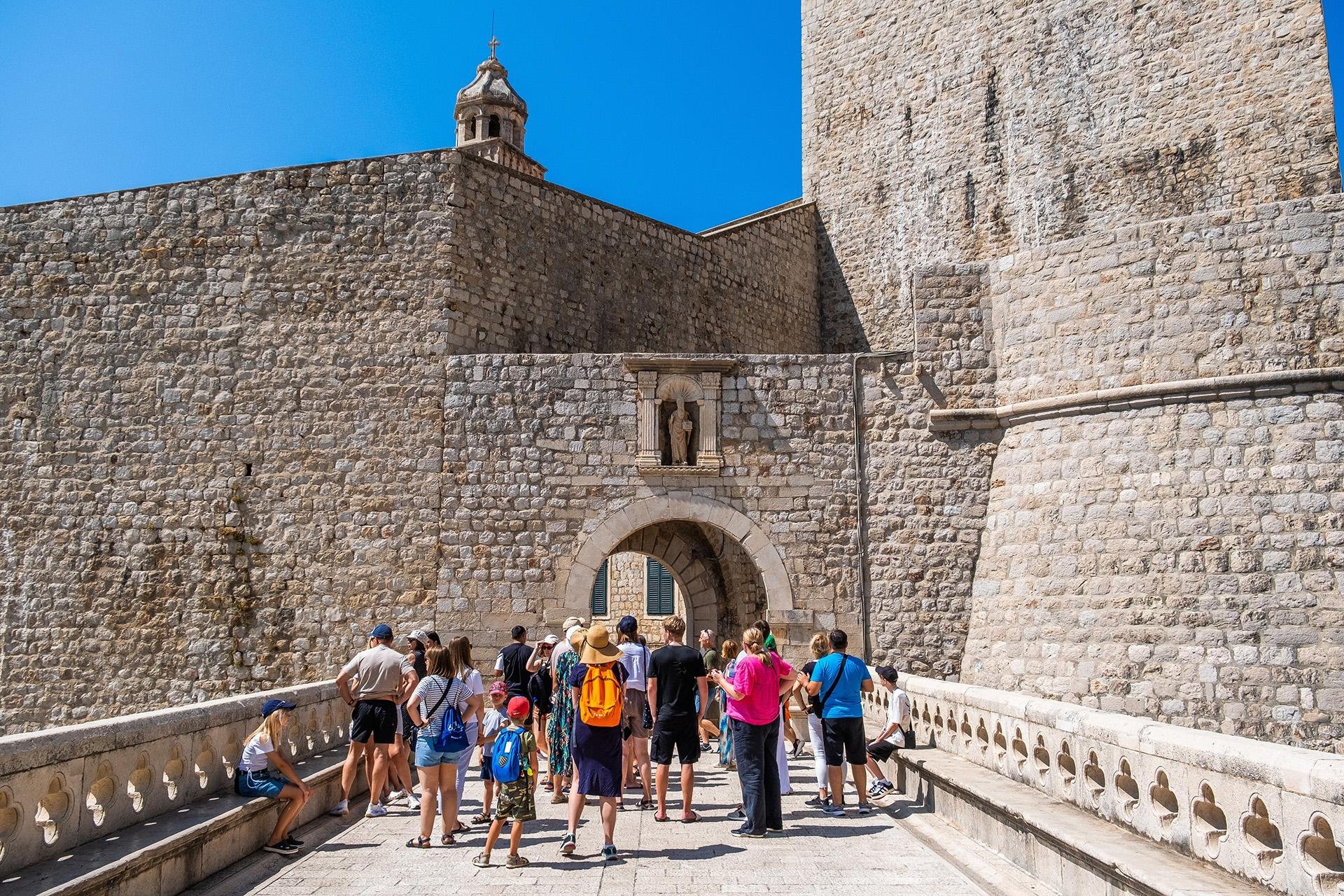 Dubrovnik City Walls Old Town terracotta rooftops Adriatic view — image 4