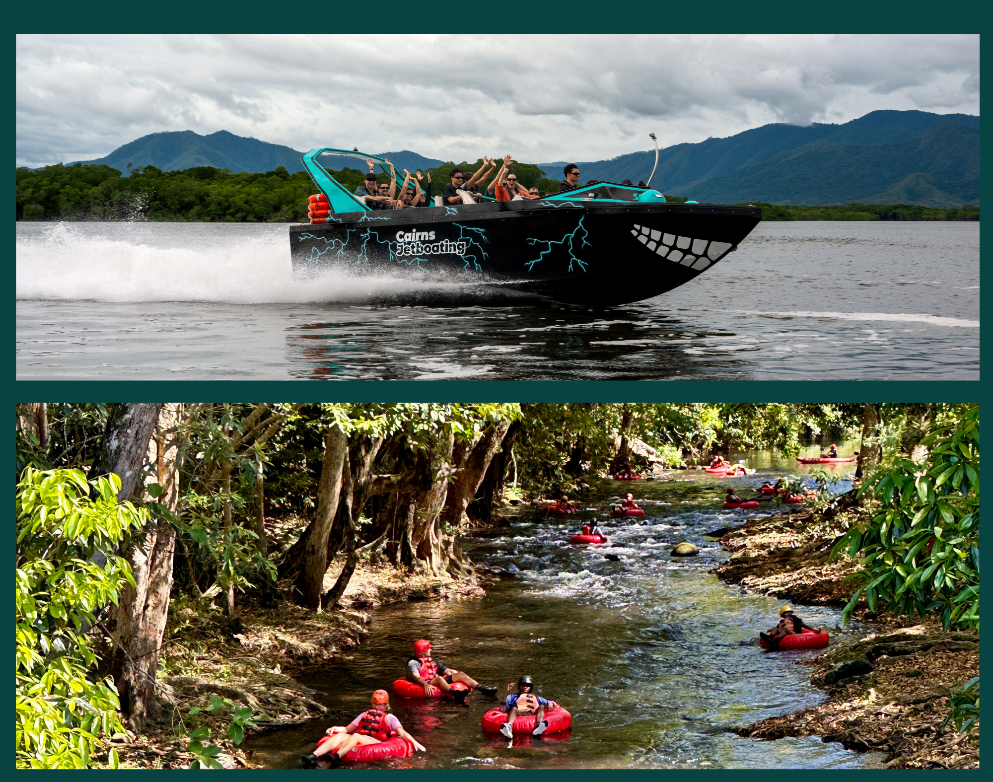 Rainforest Tubing & Jet Boat Combo