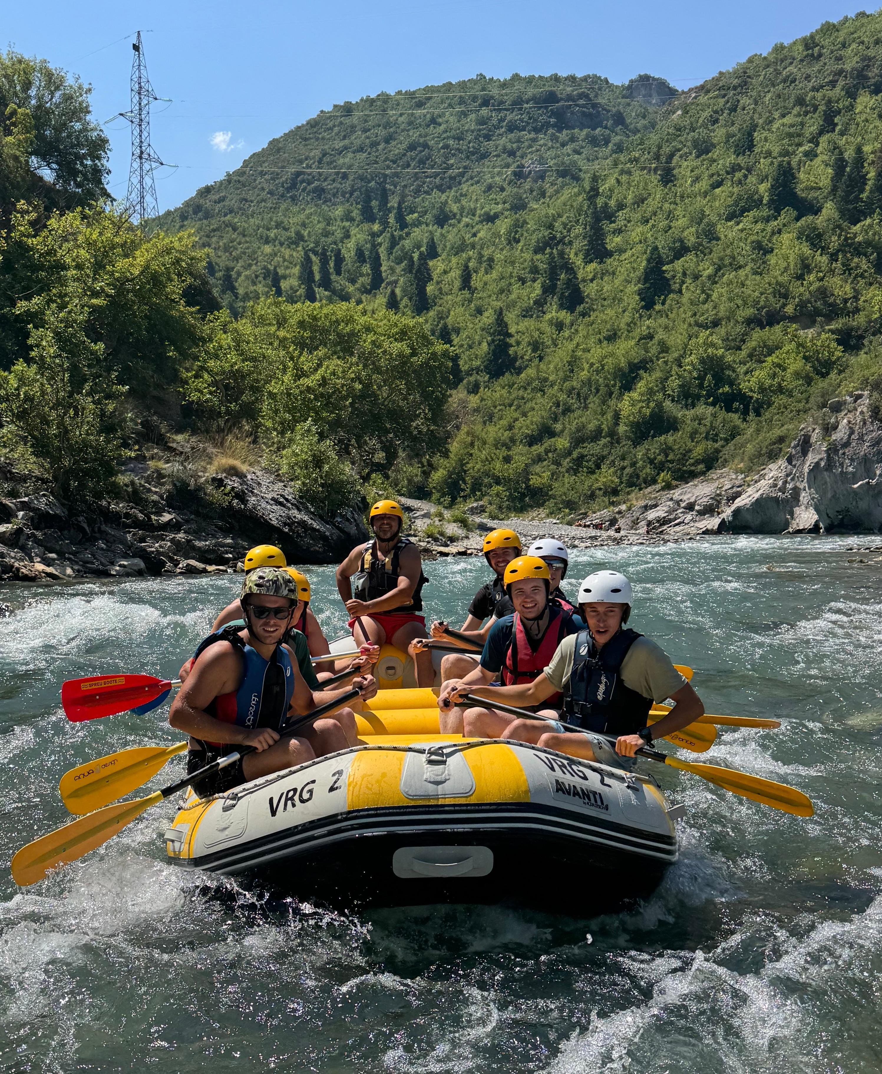 Vjosa River Rafting Adventure with Cliff Diving