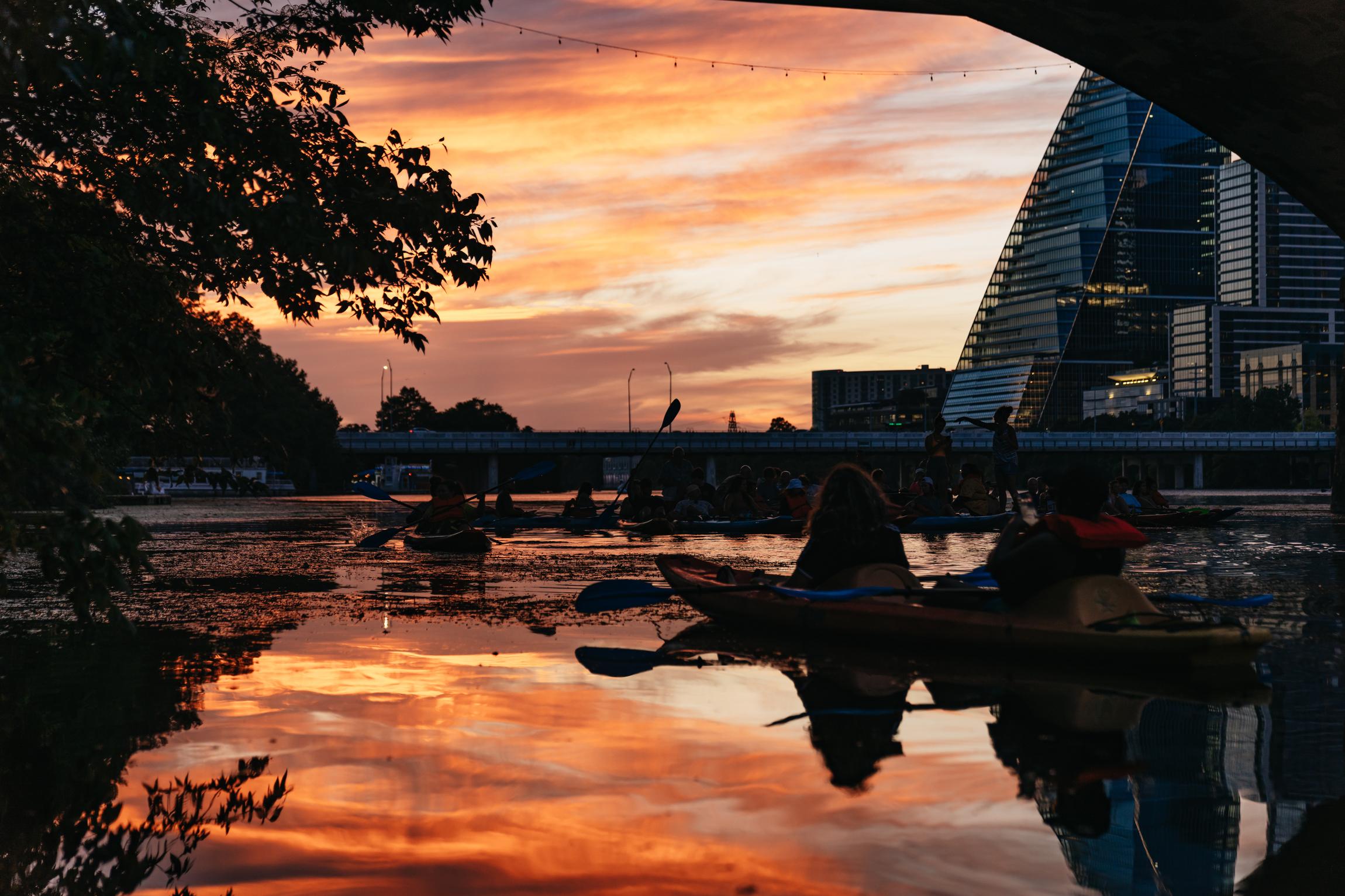 Austin Sunset Bat-Watching Kayak Experience