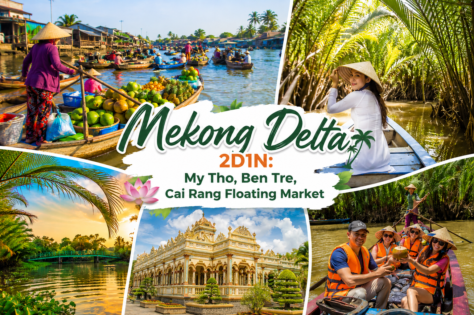 Mekong Delta 2-Day Adventure: Floating Markets & River Villages