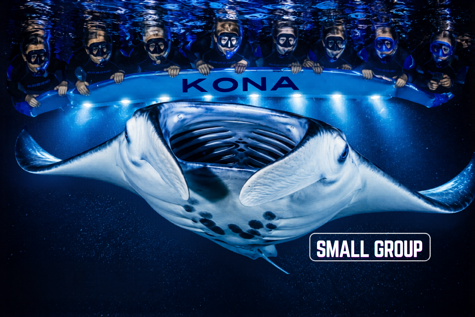 Kailua-Kona Manta Ray Night Snorkel – Small Group