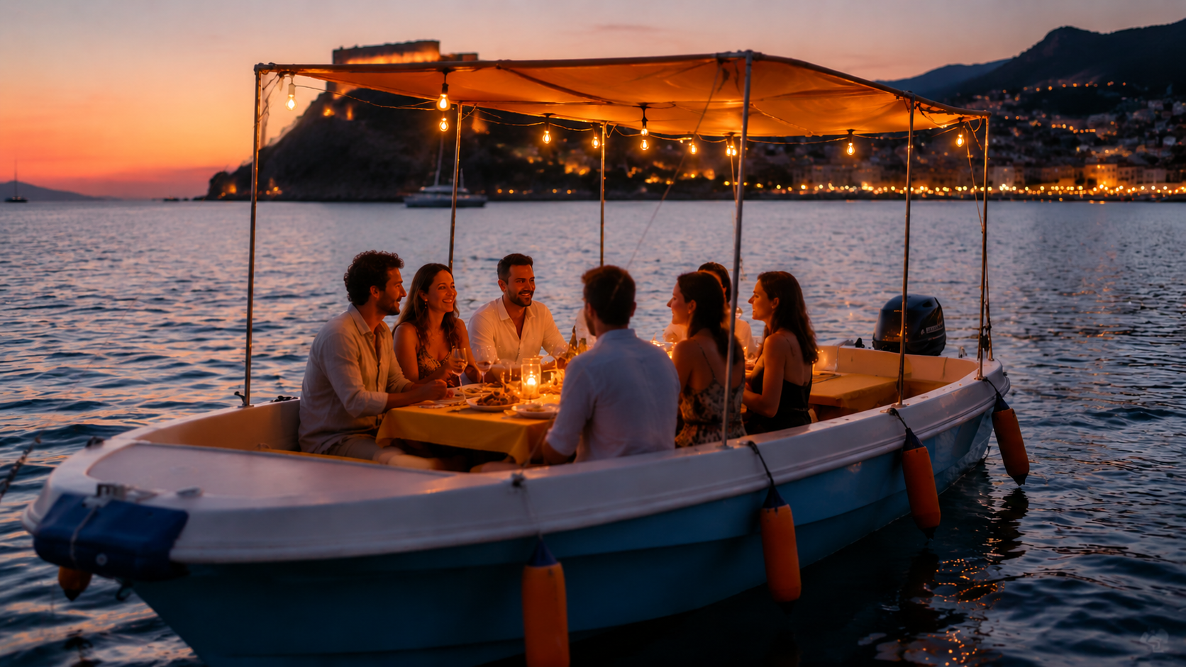 Cinque Terre Sunset Cruise with Onboard Dinner