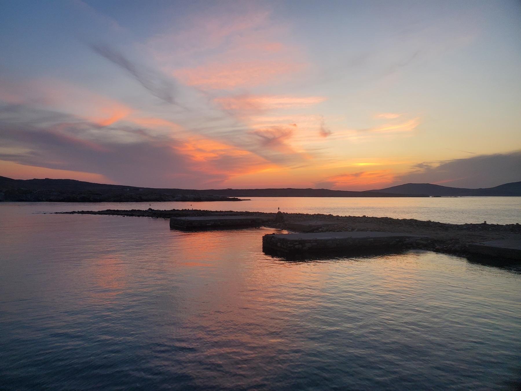 Mykonos Sunset Coastal Cruise with Dinner & Drinks