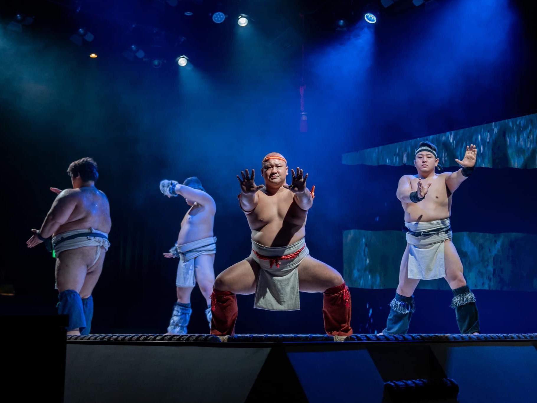 Sumo Performance and Dining Experience at Osaka's Hirakuza Hall