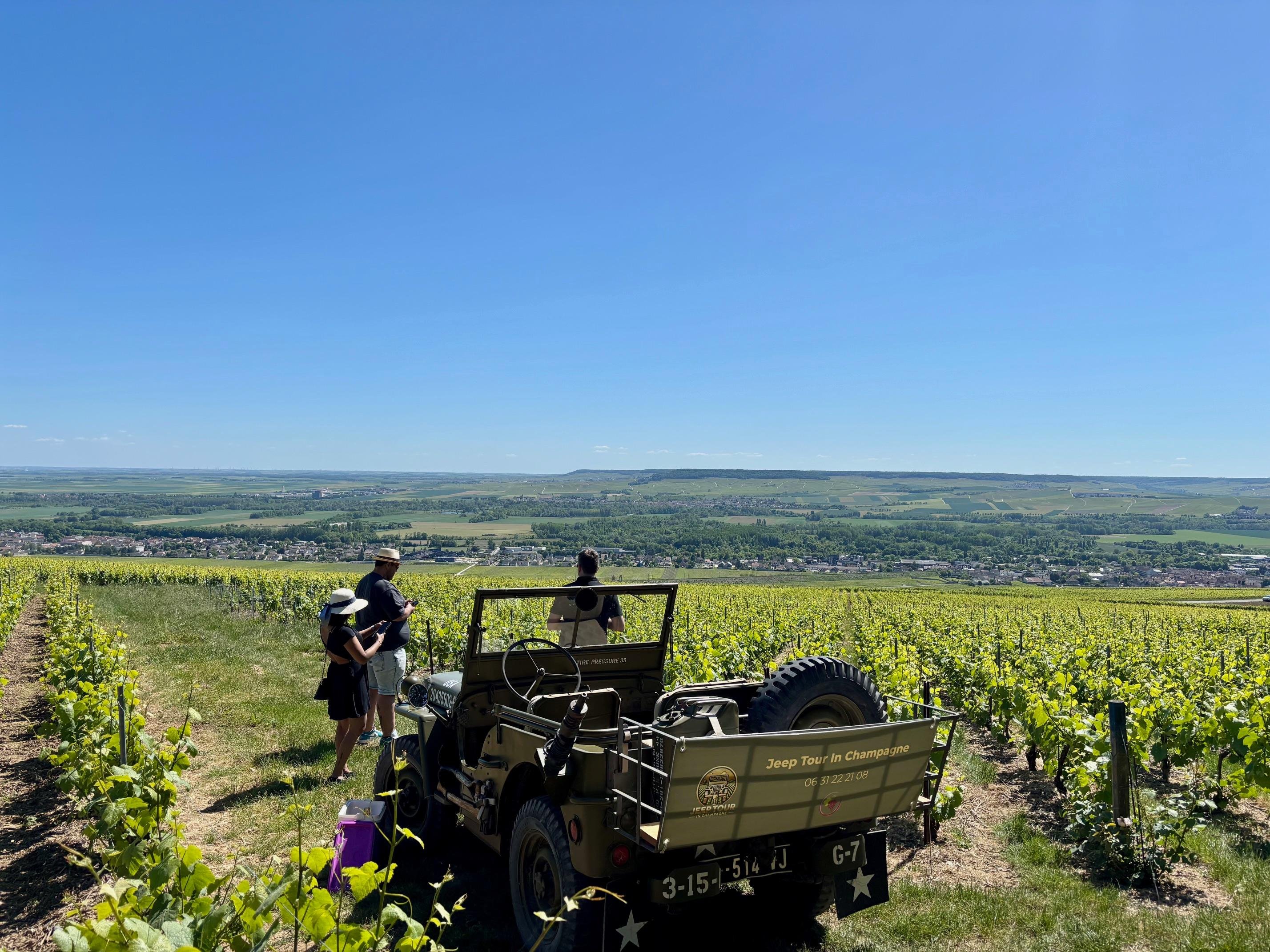 Epernay: Vineyard Jeep Ride with Tasting and Tours