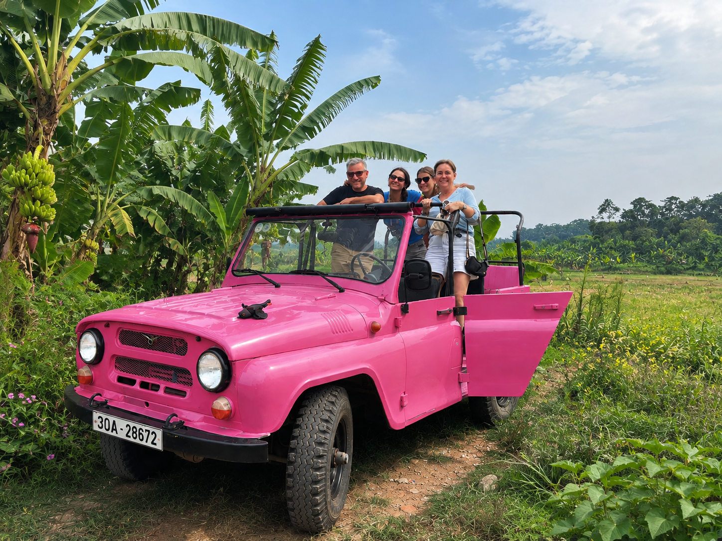 Hanoi Vintage Jeep Adventure: Train Street, Countryside & Local Life